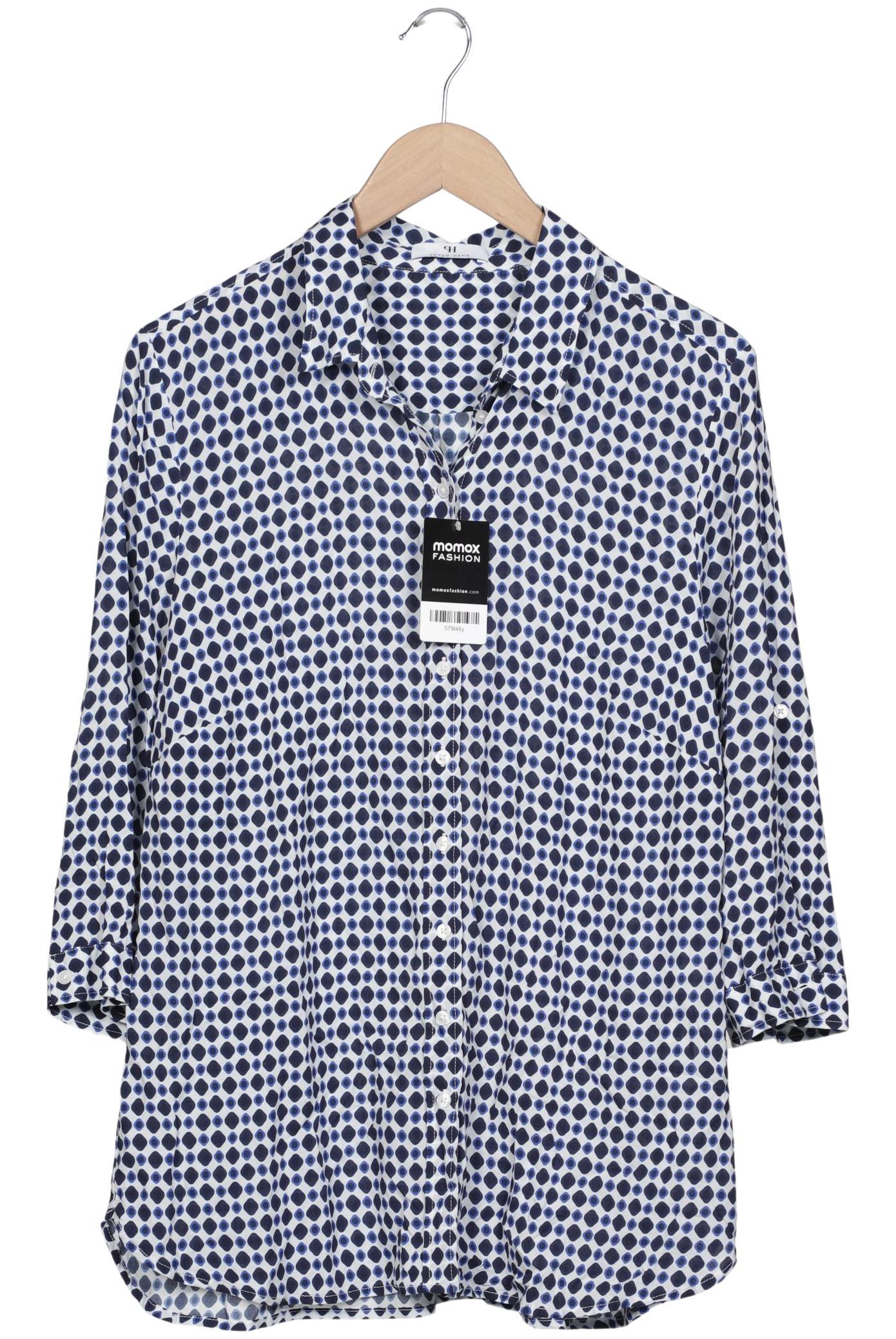 

Peter Hahn Damen Bluse, blau, Gr. 46