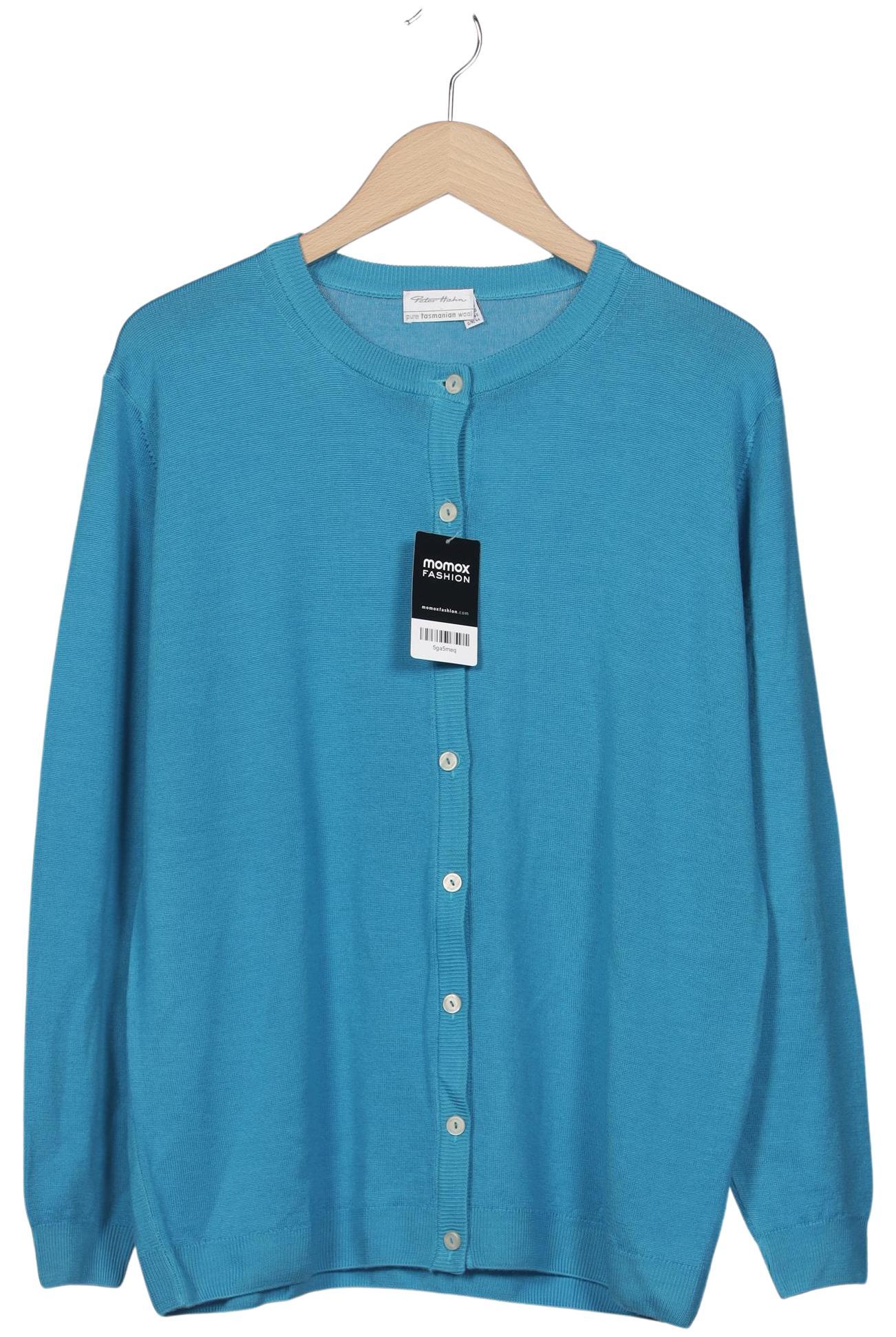 

Peter Hahn Damen Strickjacke, türkis, Gr. 44