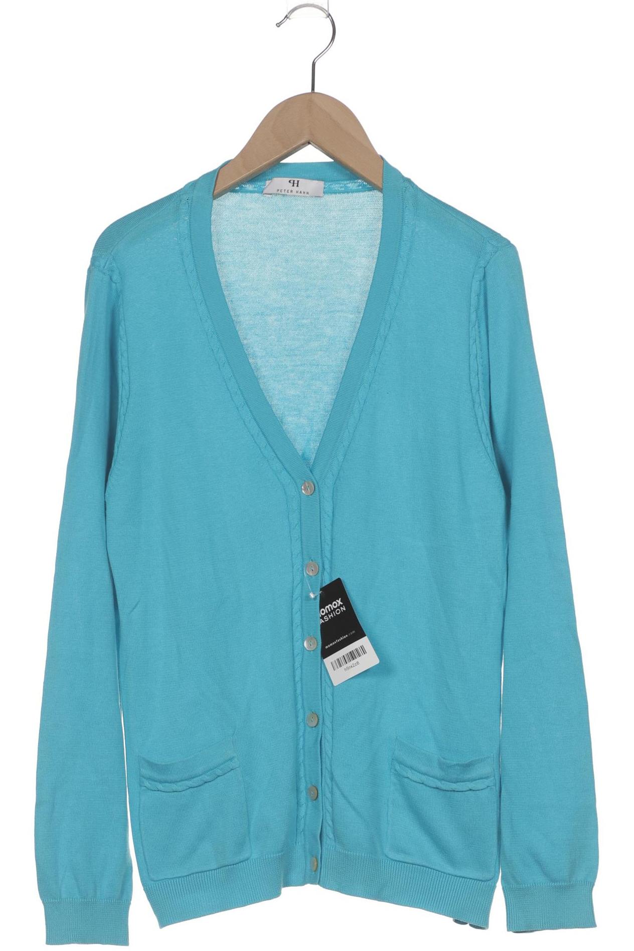 

Peter Hahn Damen Strickjacke, blau, Gr. 42