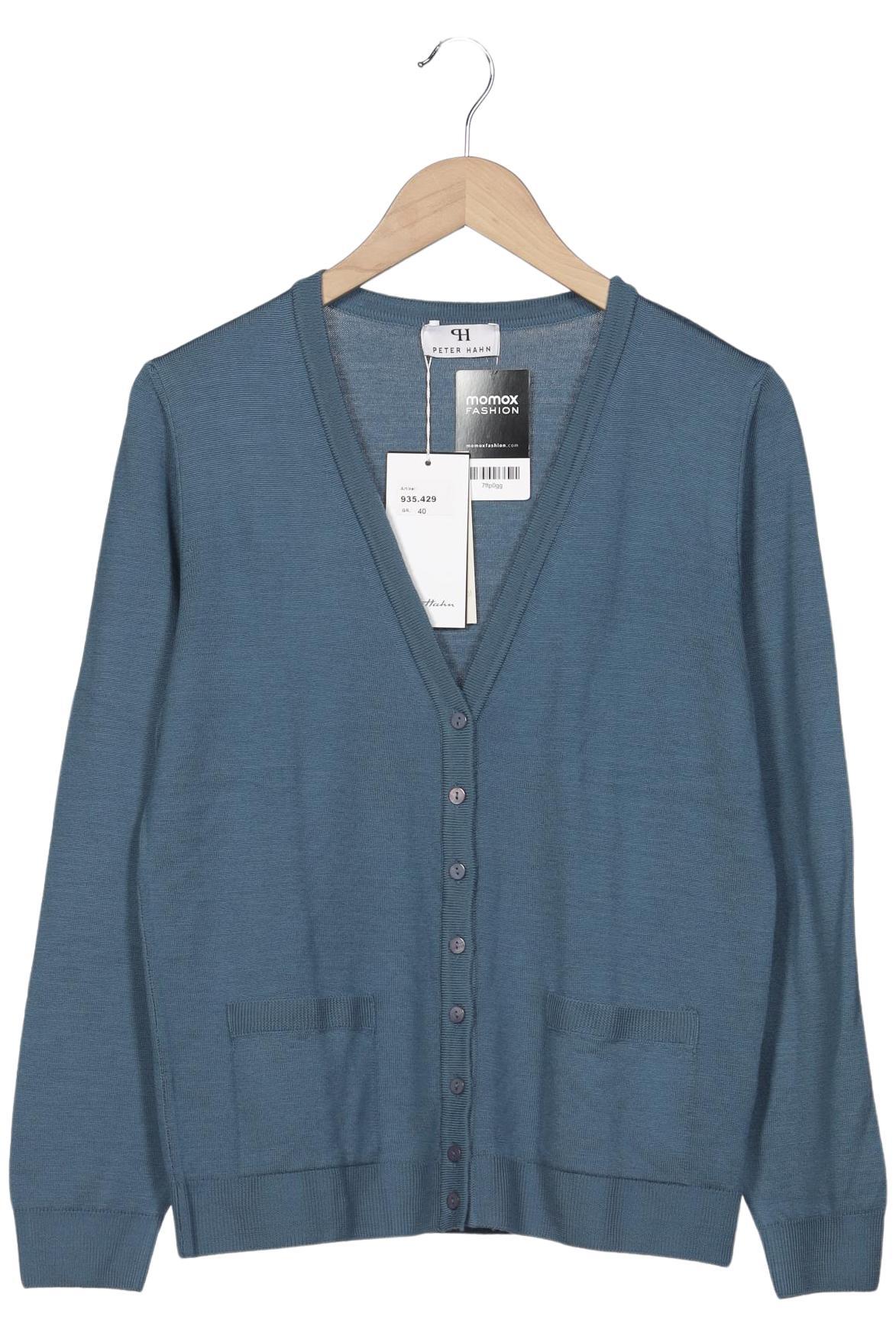 

Peter Hahn Damen Strickjacke, blau, Gr. 40