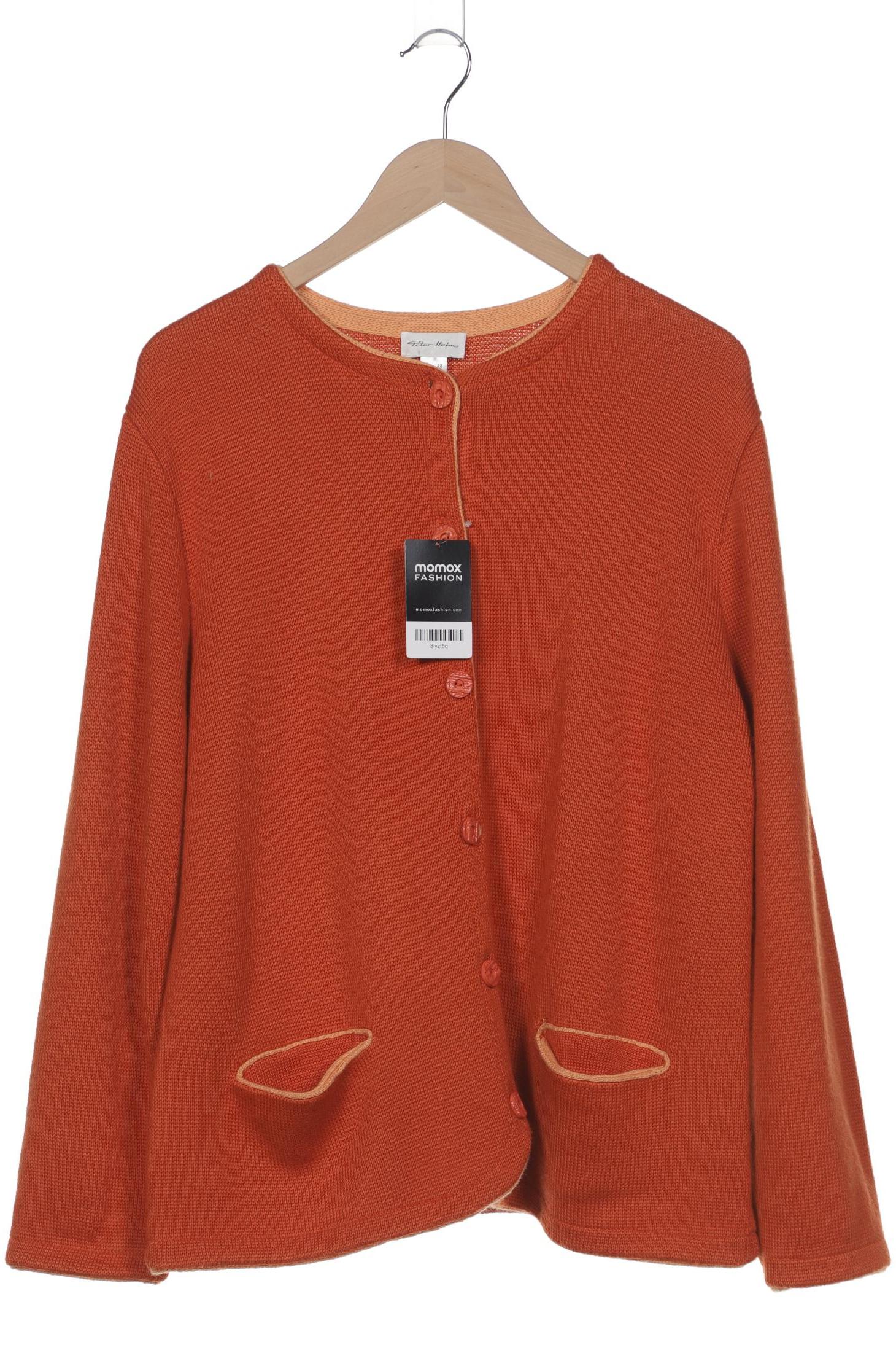 

Peter Hahn Damen Strickjacke, orange, Gr. 48