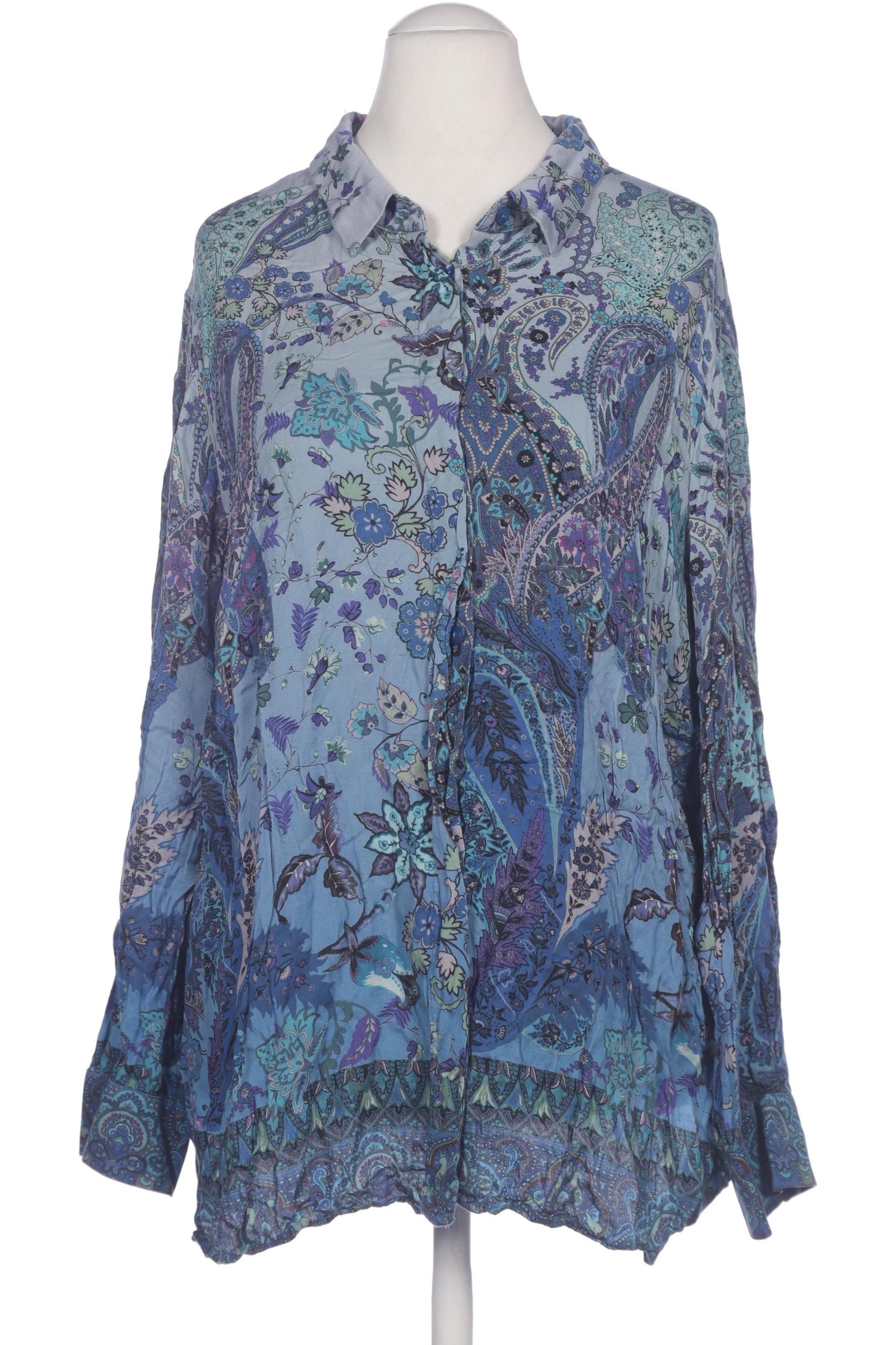 

Peter Hahn Damen Bluse, blau, Gr. 50