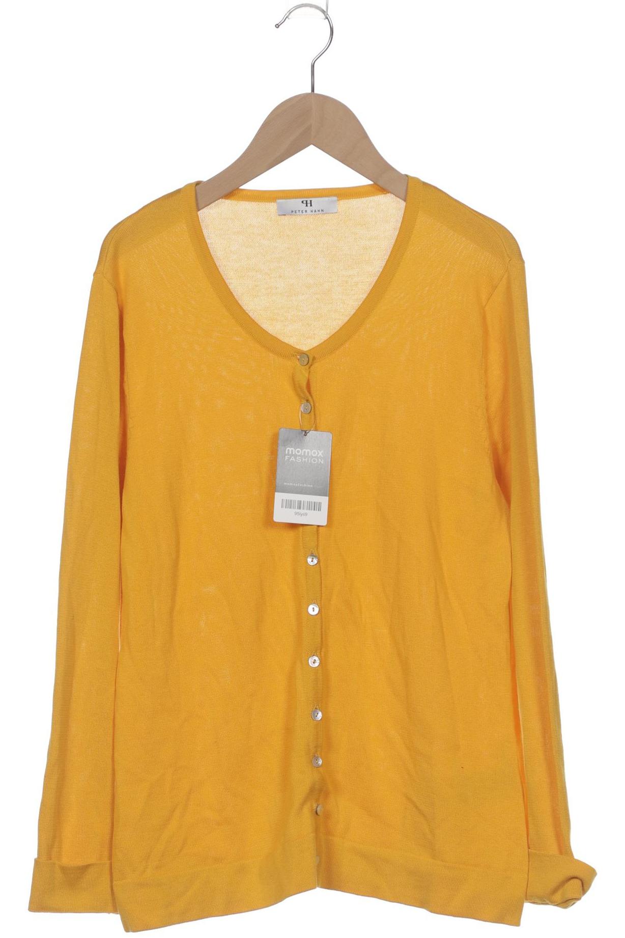 

Peter Hahn Damen Strickjacke, gelb, Gr. 42