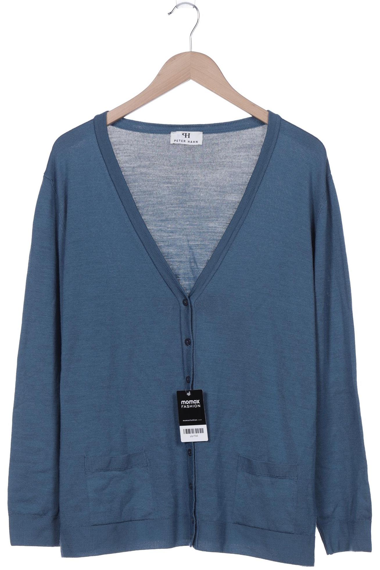 

Peter Hahn Damen Strickjacke, blau, Gr. 50