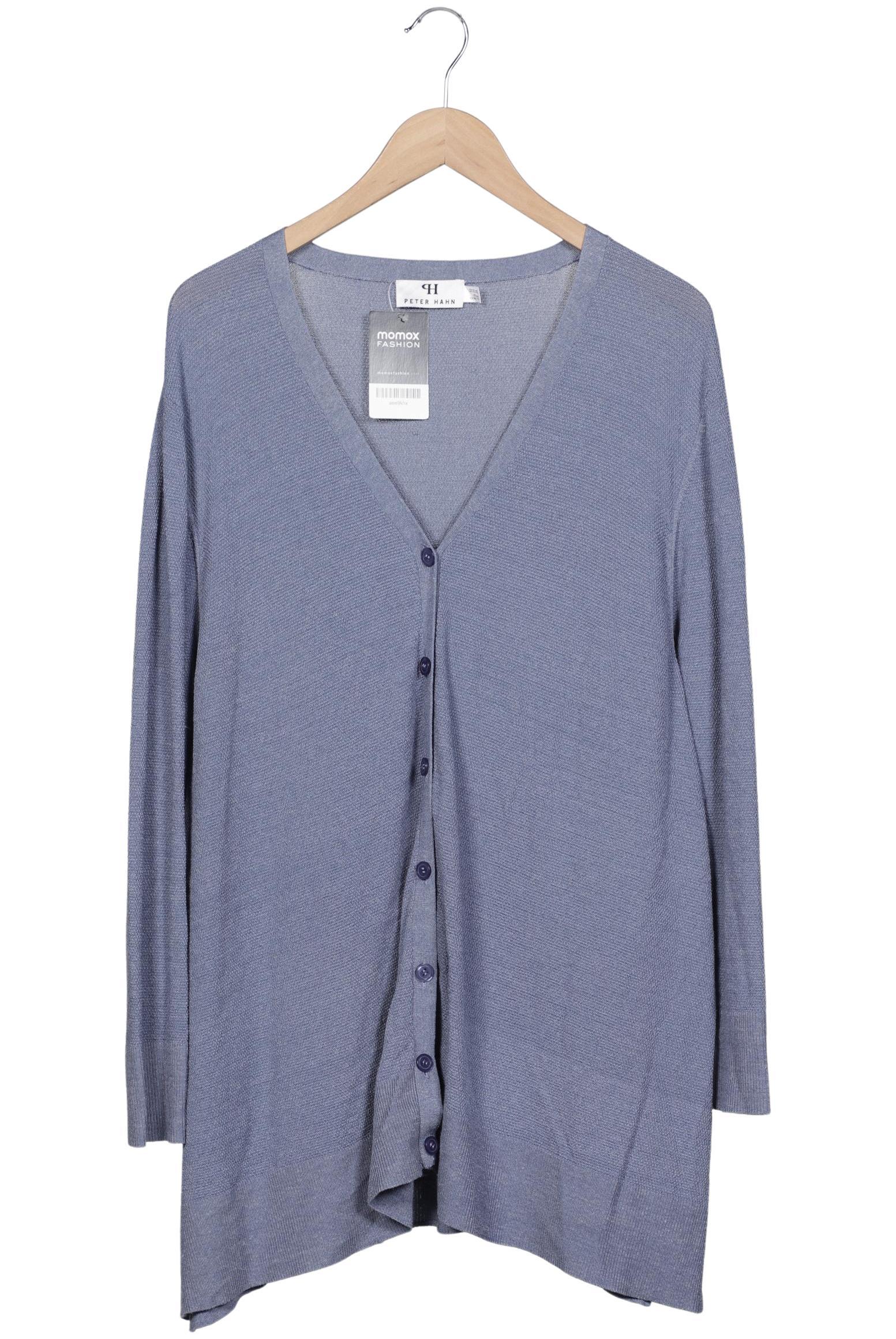 

Peter Hahn Damen Strickjacke, blau, Gr. 52