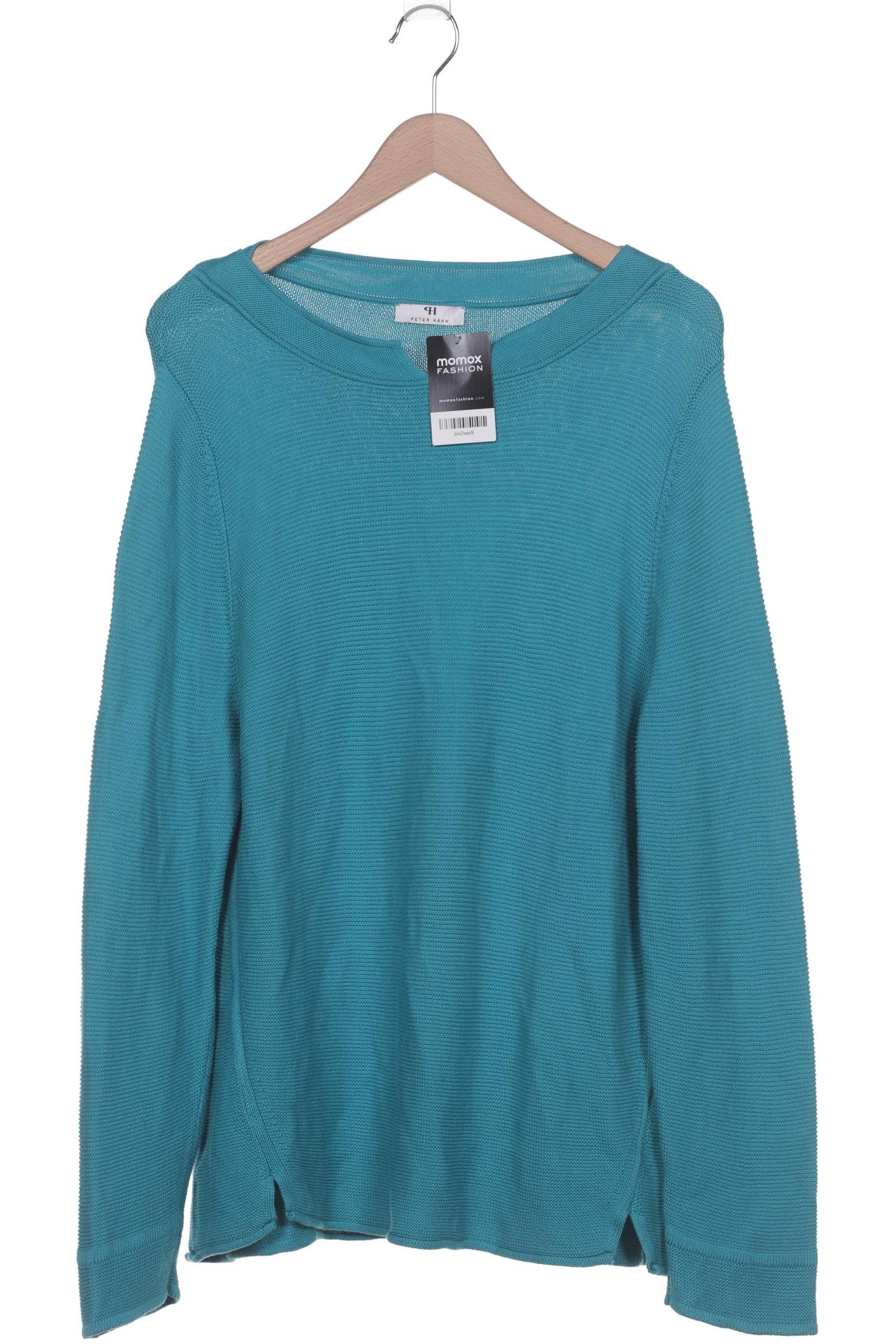 

Peter Hahn Damen Pullover, türkis, Gr. 48