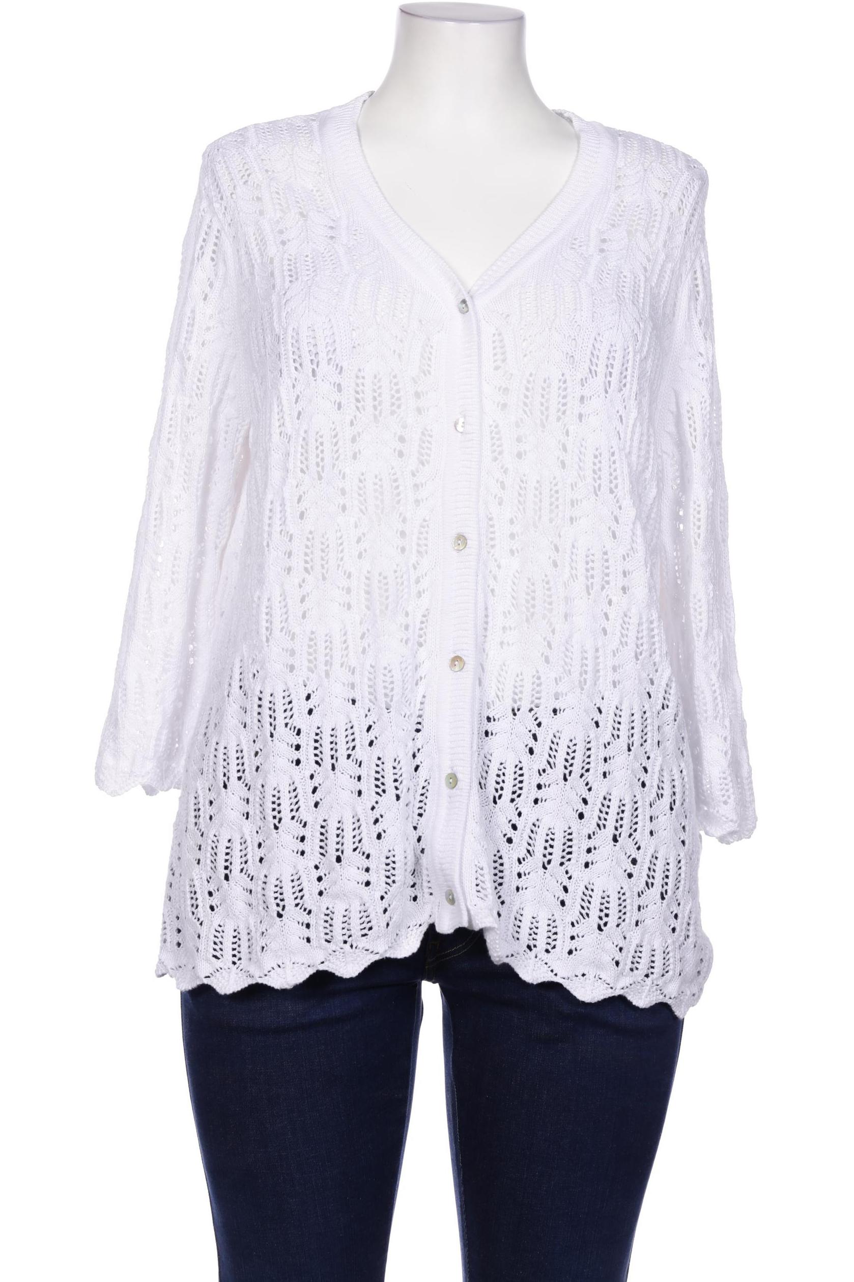 

Peter Hahn Damen Strickjacke, weiß, Gr. 50