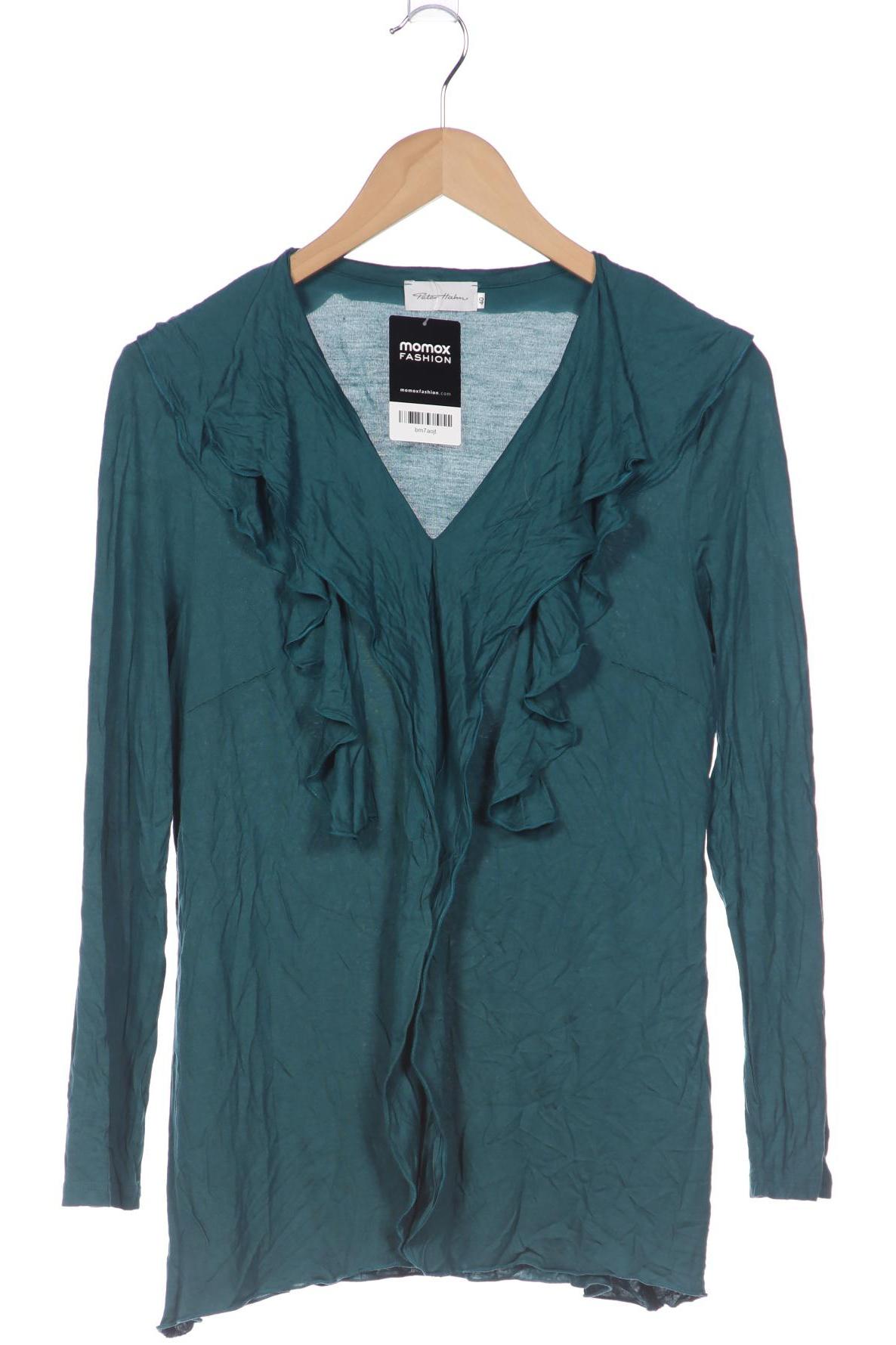 

Peter Hahn Damen Langarmshirt, türkis, Gr. 40