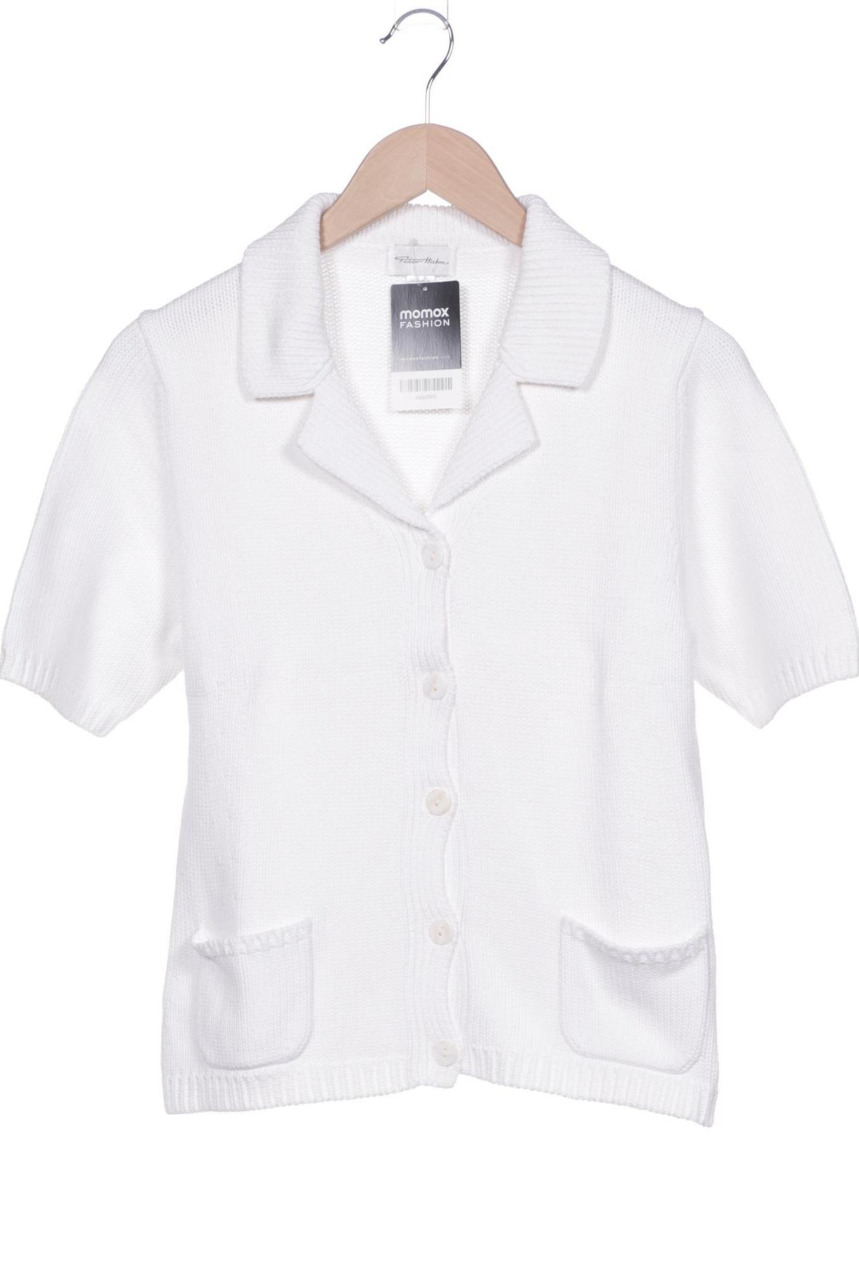 

Peter Hahn Damen Strickjacke, weiß, Gr. 36