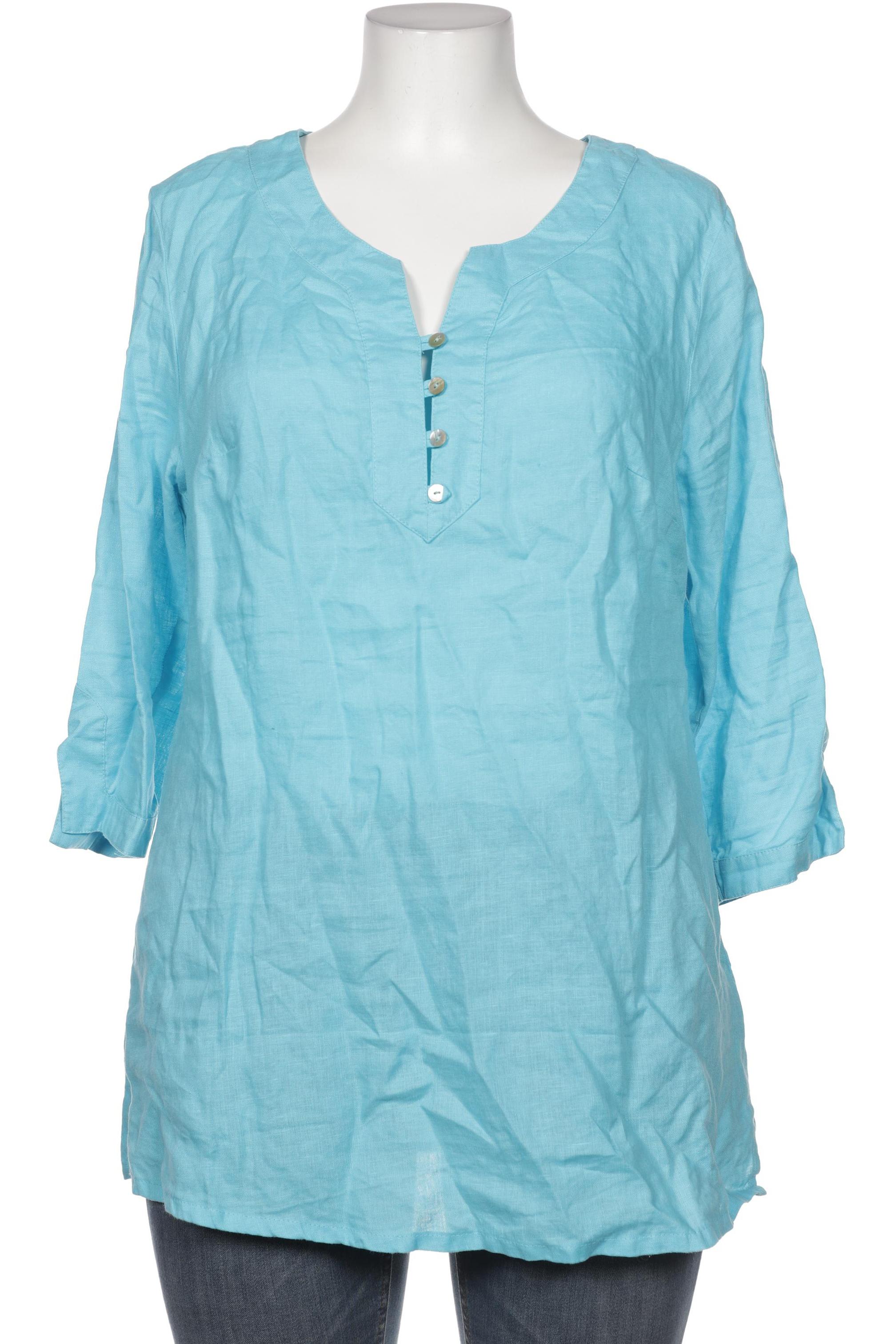 

Peter Hahn Damen Bluse, blau, Gr. 42