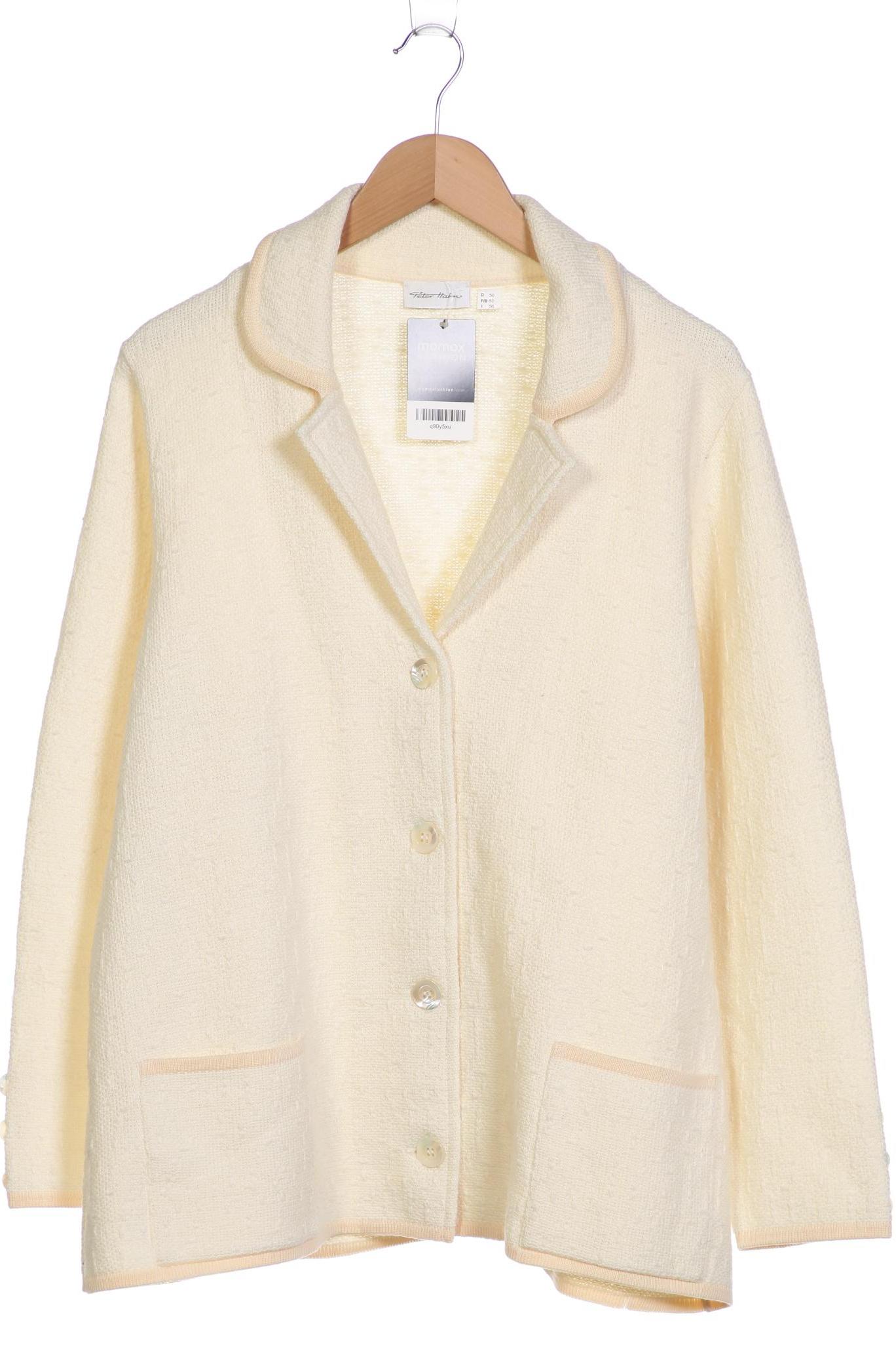 

Peter Hahn Damen Strickjacke, cremeweiß, Gr. 50