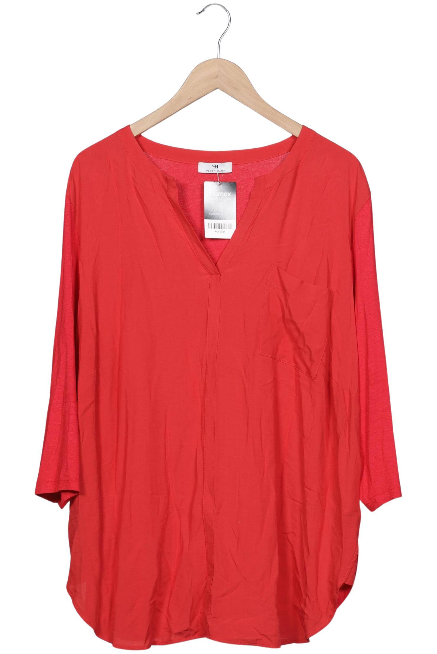 

Peter Hahn Damen Bluse, rot, Gr. 52
