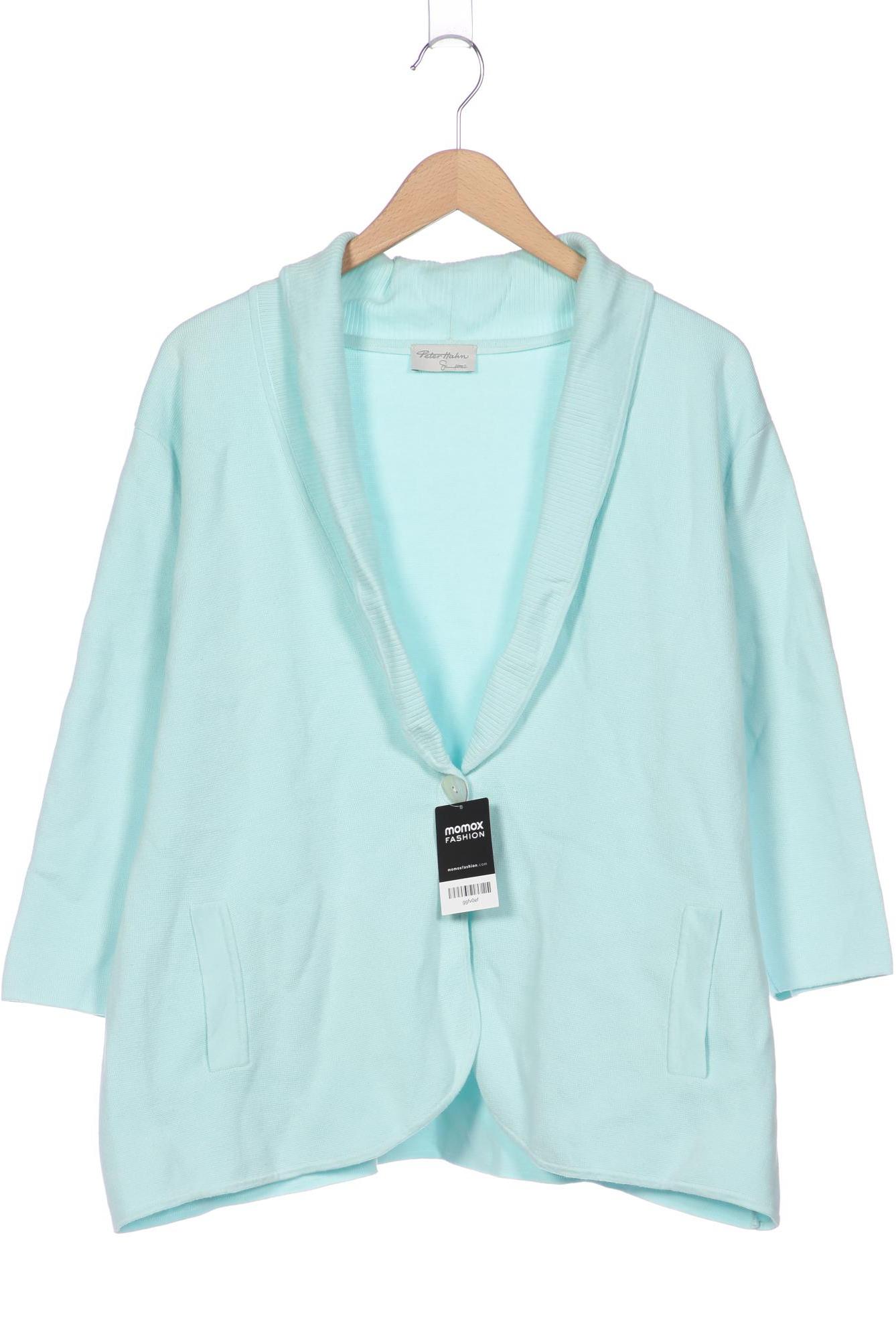 

Peter Hahn Damen Strickjacke, türkis, Gr. 50