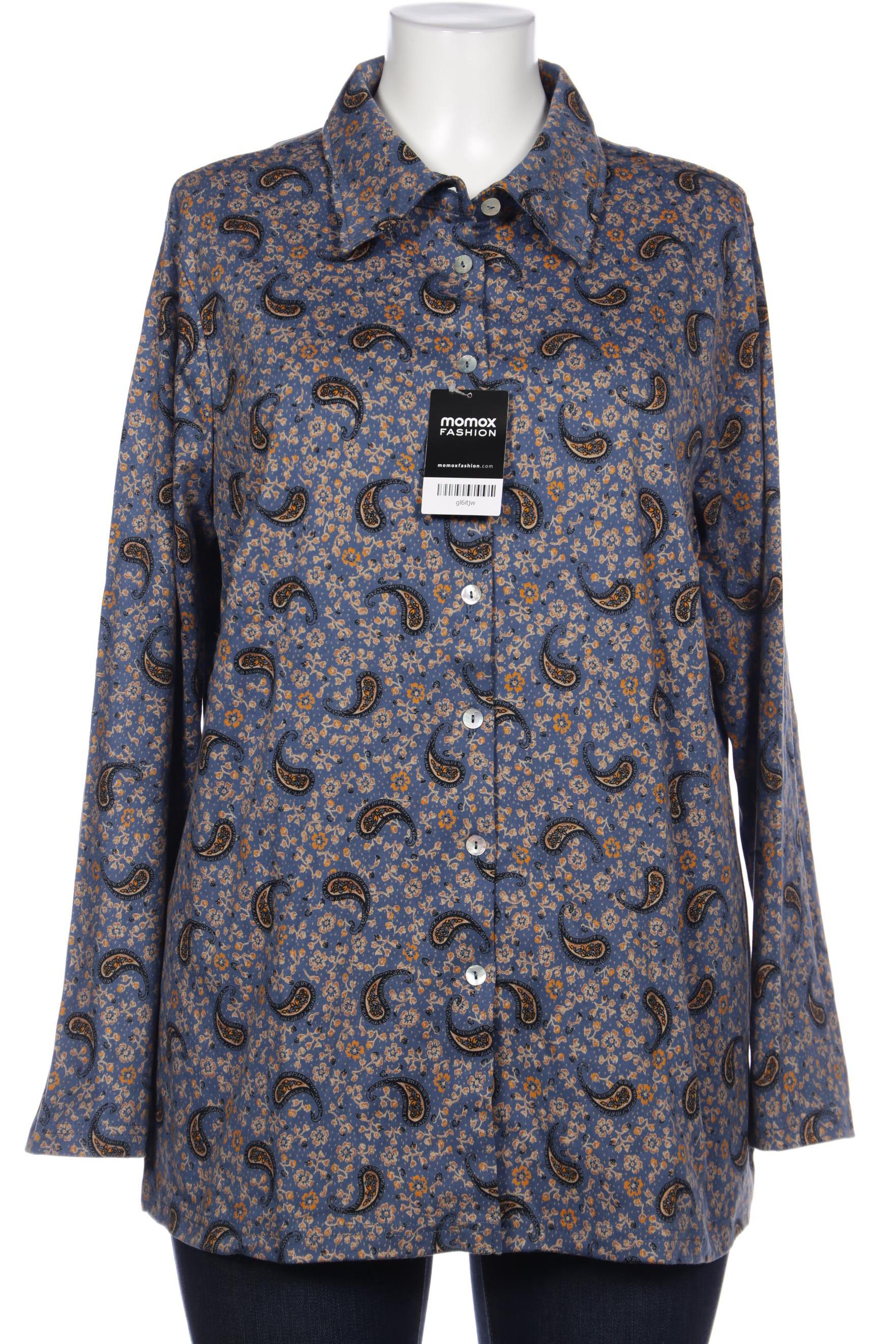 

Peter Hahn Damen Bluse, blau, Gr. 50