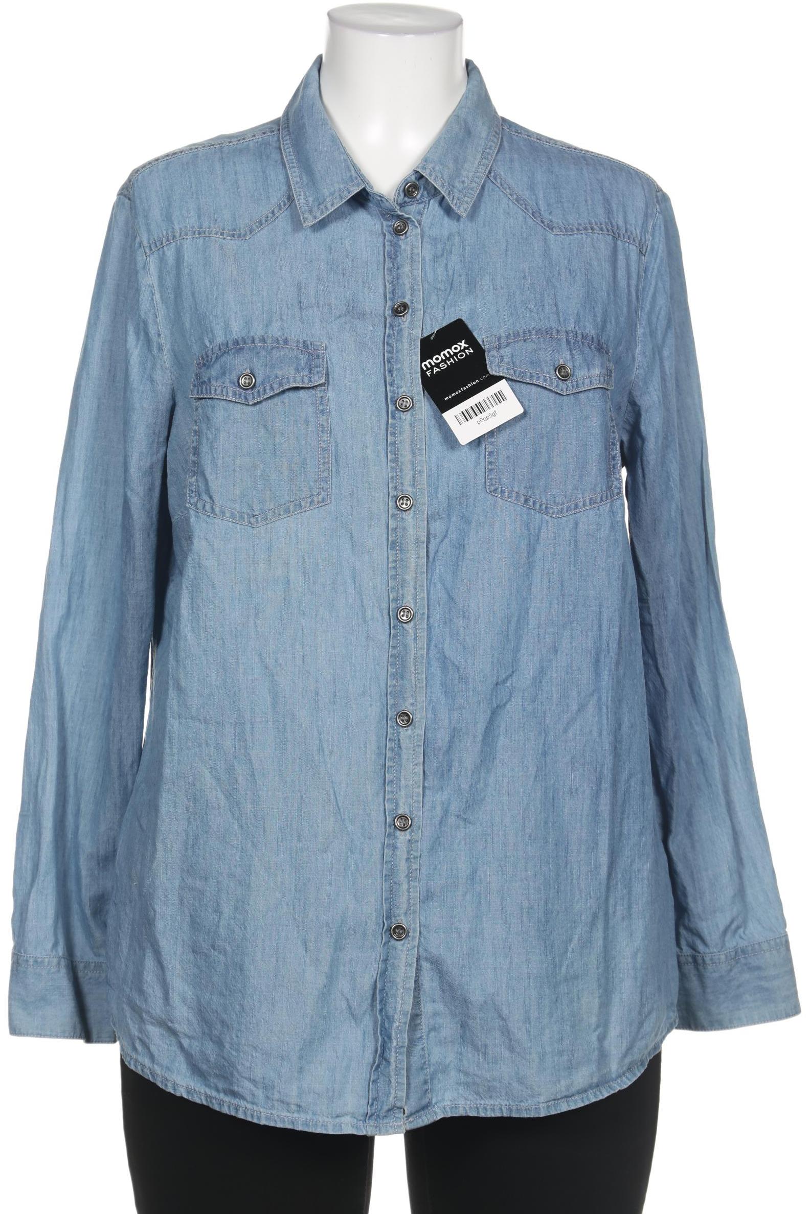 

Peter Hahn Damen Bluse, blau, Gr. 46