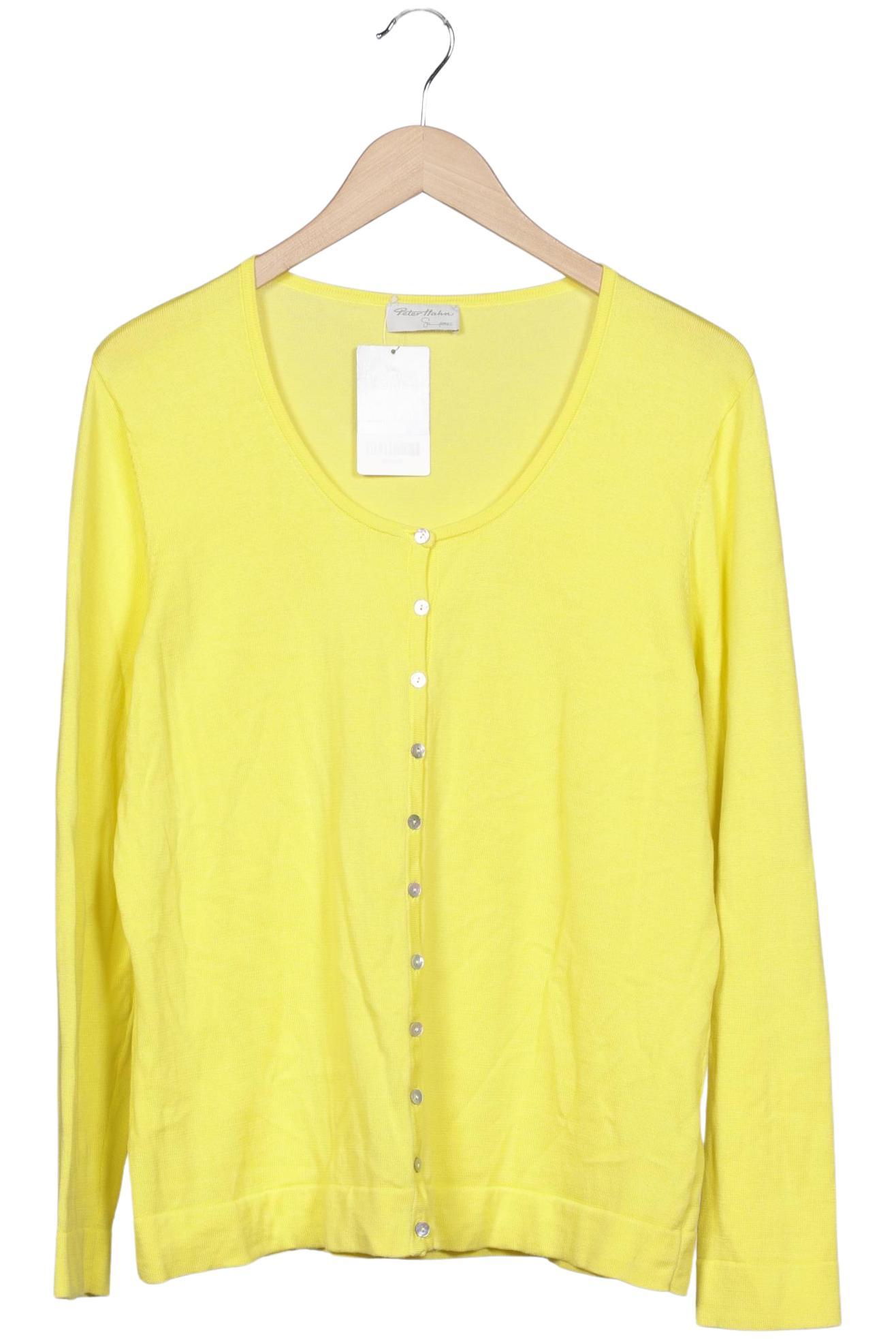 

Peter Hahn Damen Strickjacke, gelb, Gr. 44