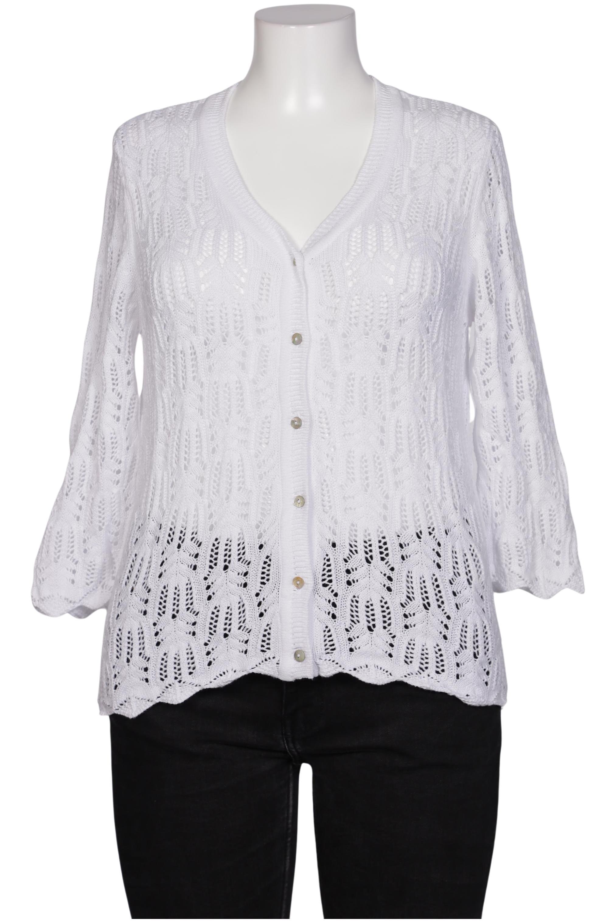 

Peter Hahn Damen Strickjacke, weiß, Gr. 44