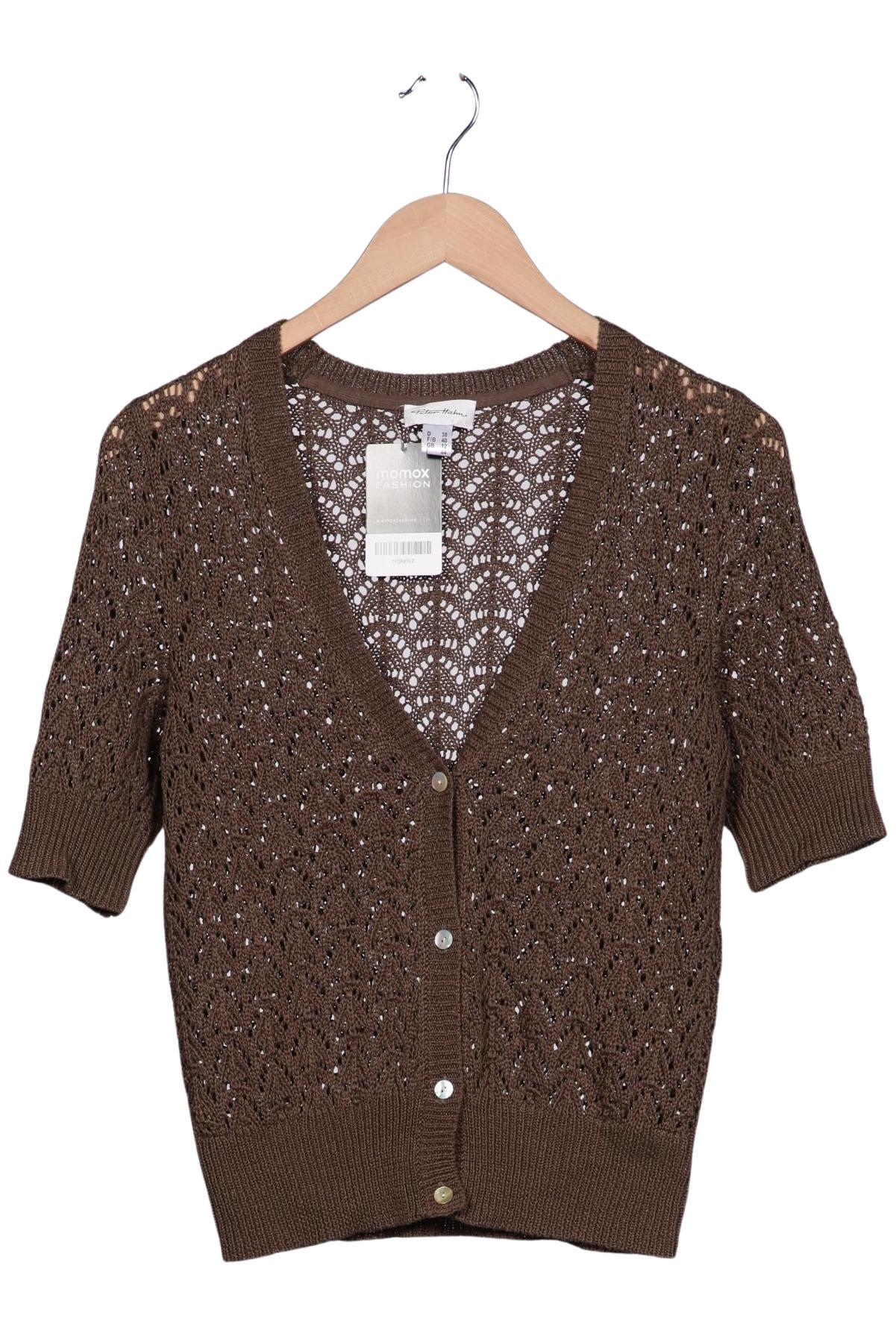 

Peter Hahn Damen Strickjacke, braun, Gr. 38