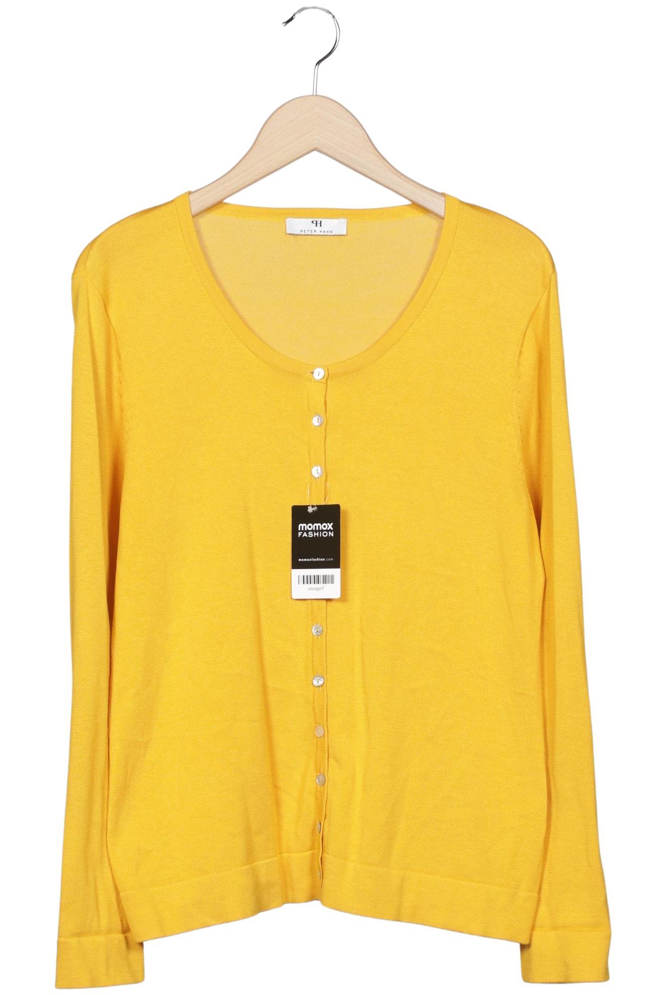 

Peter Hahn Damen Strickjacke, gelb, Gr. 44