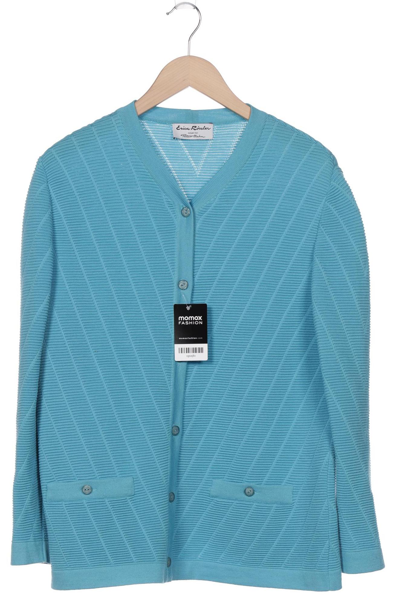 

Peter Hahn Damen Strickjacke, blau, Gr. 42