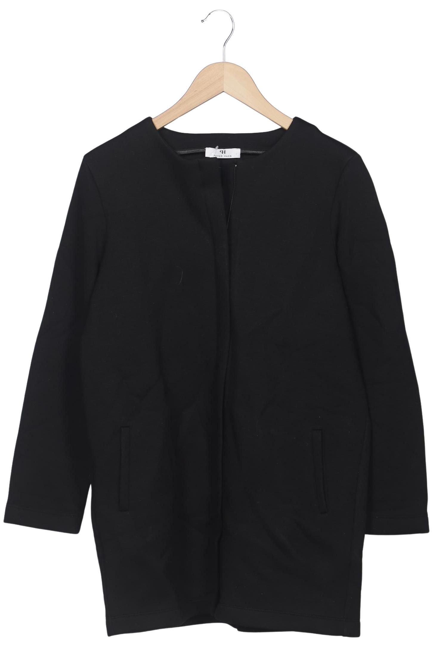 

Peter Hahn Damen Mantel, schwarz, Gr. 38