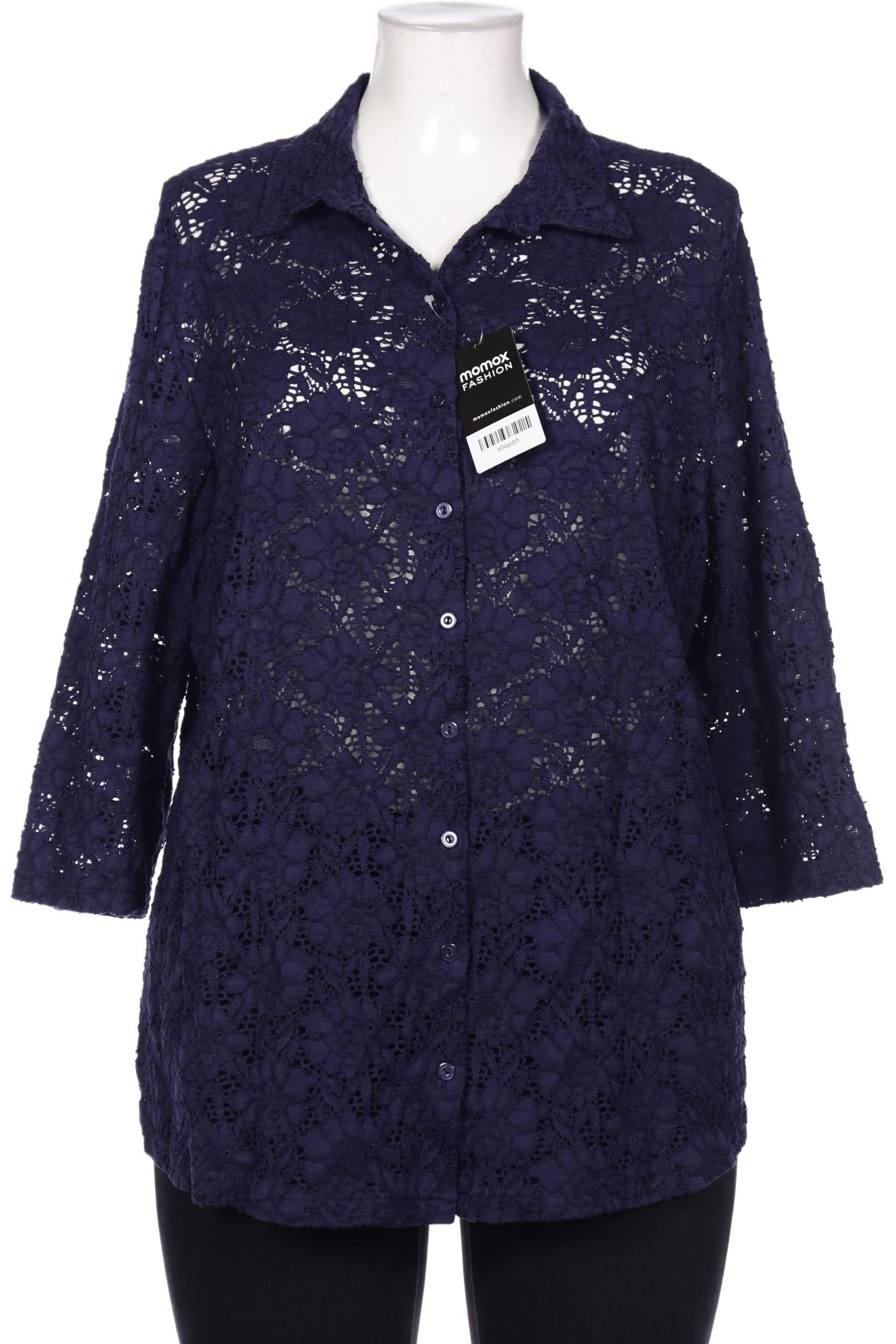 

Peter Hahn Damen Bluse, marineblau, Gr. 52