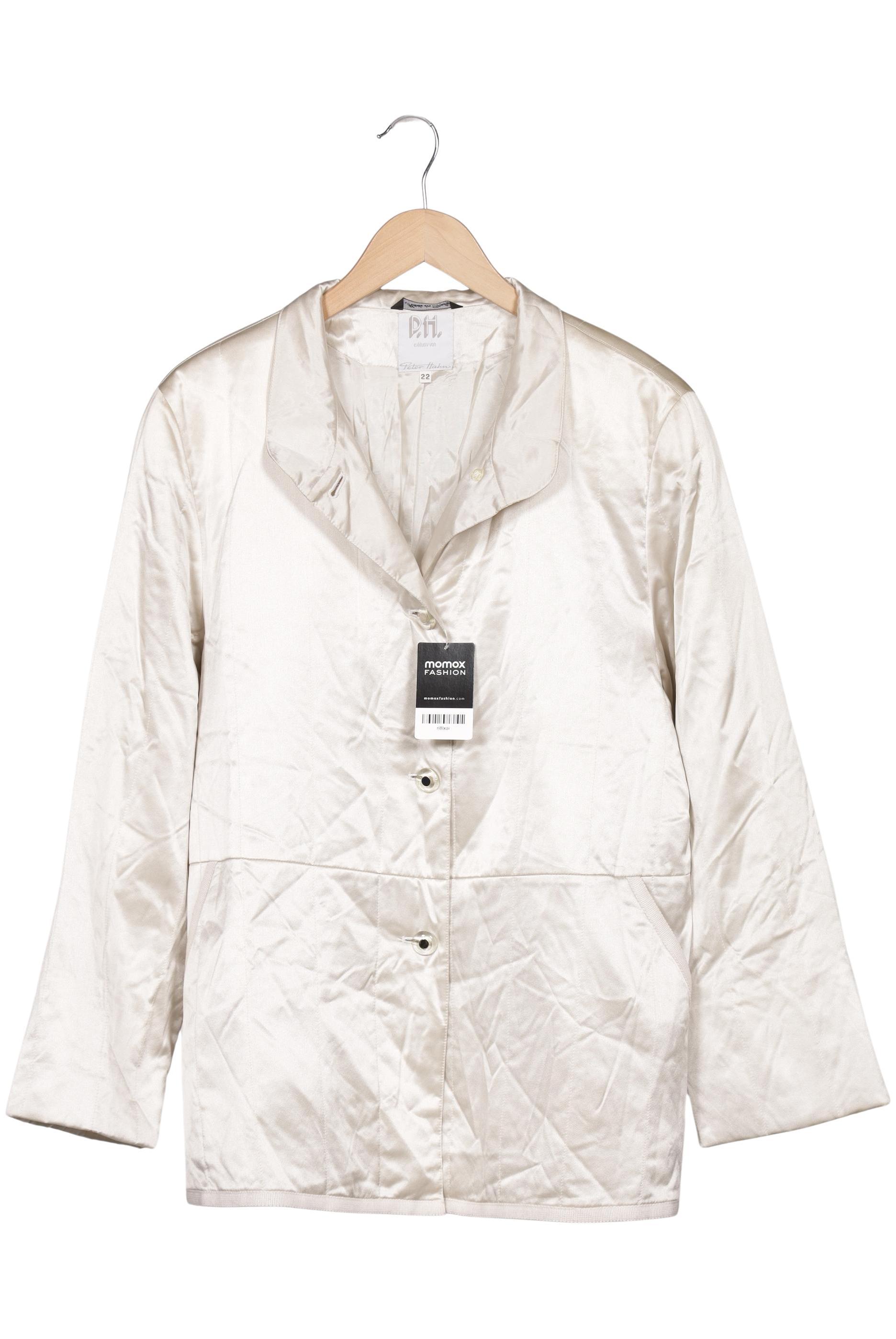 

Peter Hahn Damen Jacke, cremeweiß, Gr. 22