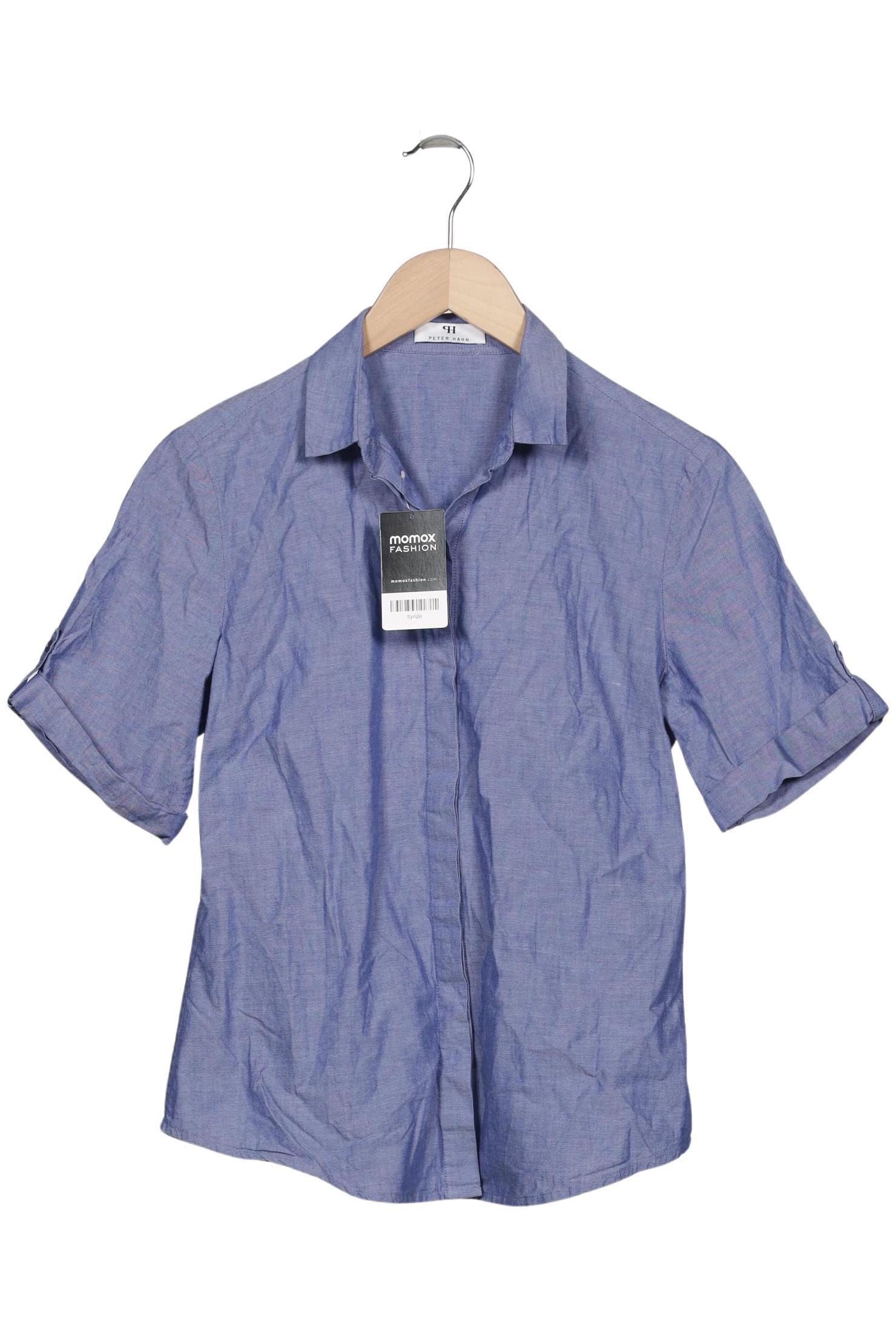 

Peter Hahn Damen Bluse, blau, Gr. 42