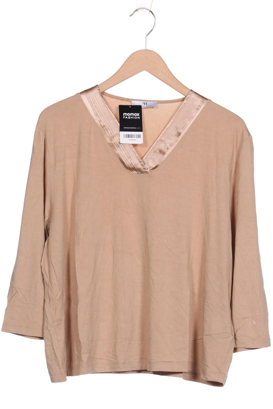 

Peter Hahn Damen Langarmshirt, beige, Gr. 52