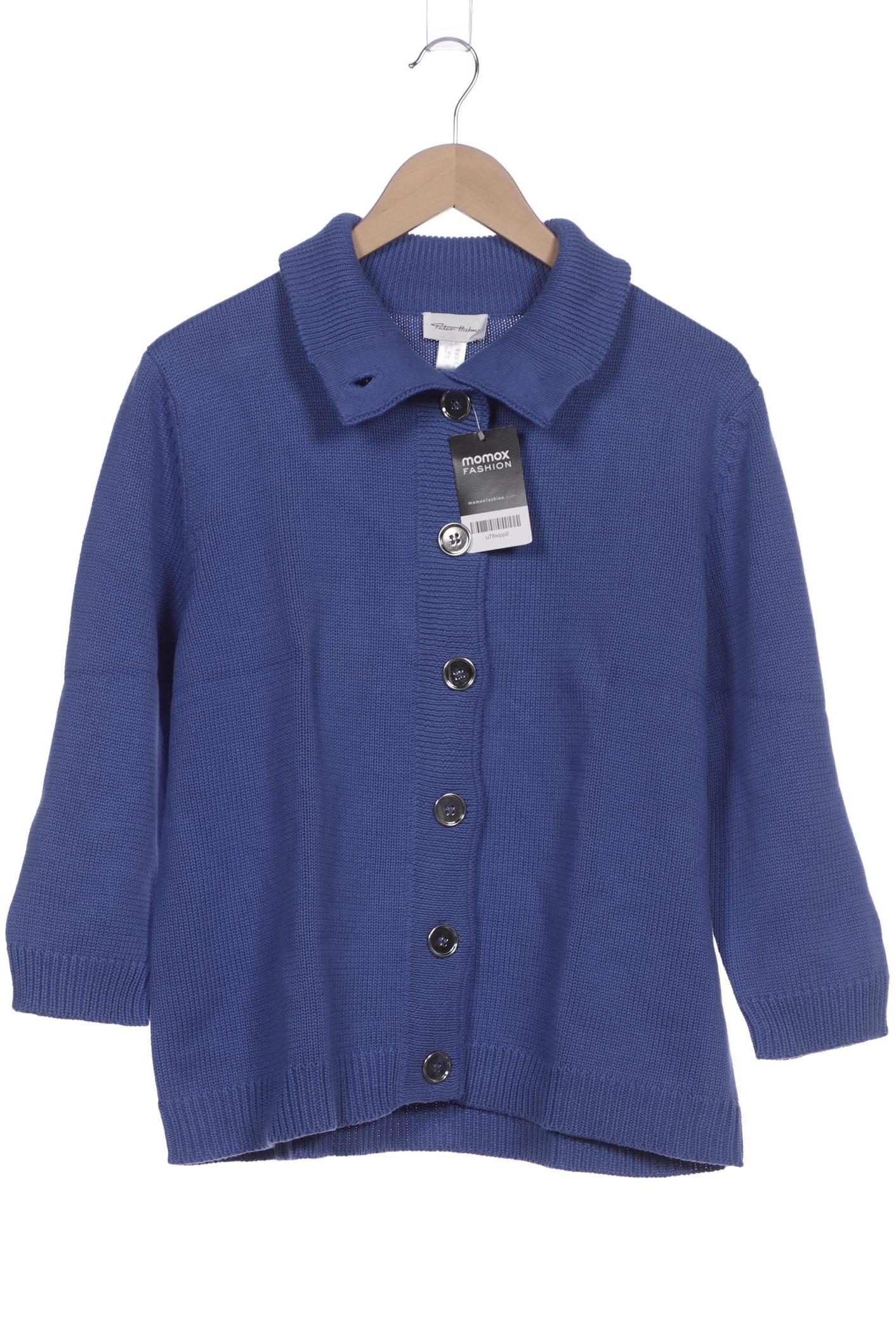 

Peter Hahn Damen Strickjacke, blau, Gr. 48