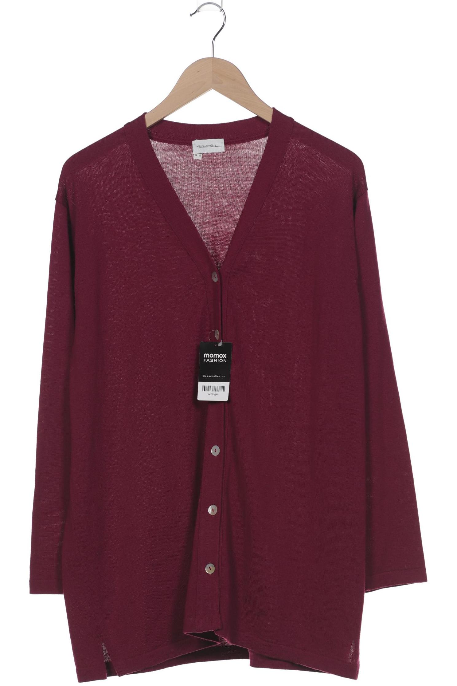 

Peter Hahn Damen Strickjacke, bordeaux, Gr. 48