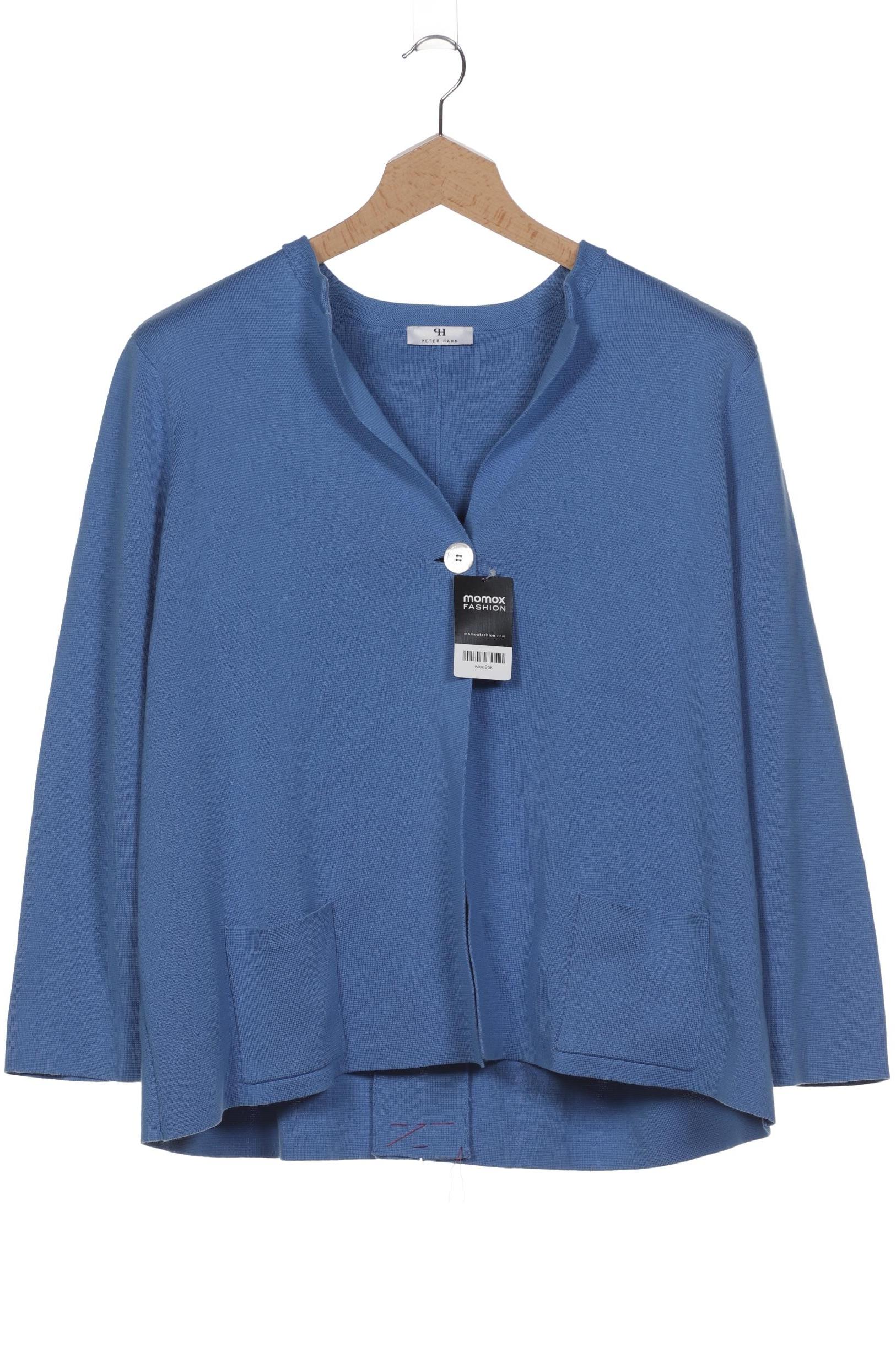 

Peter Hahn Damen Strickjacke, blau, Gr. 52