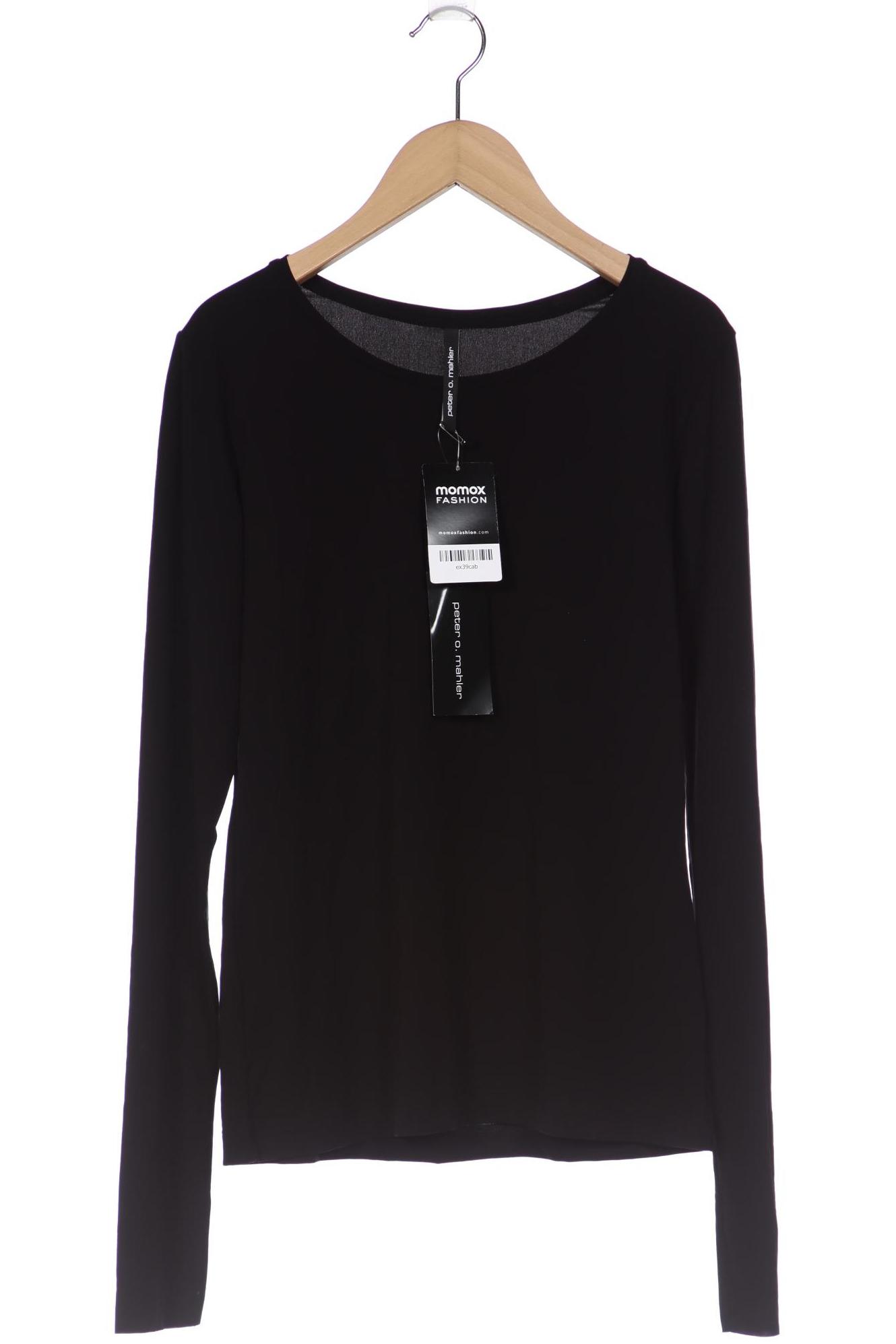 

peter o. mahler Damen Langarmshirt, schwarz, Gr. 34