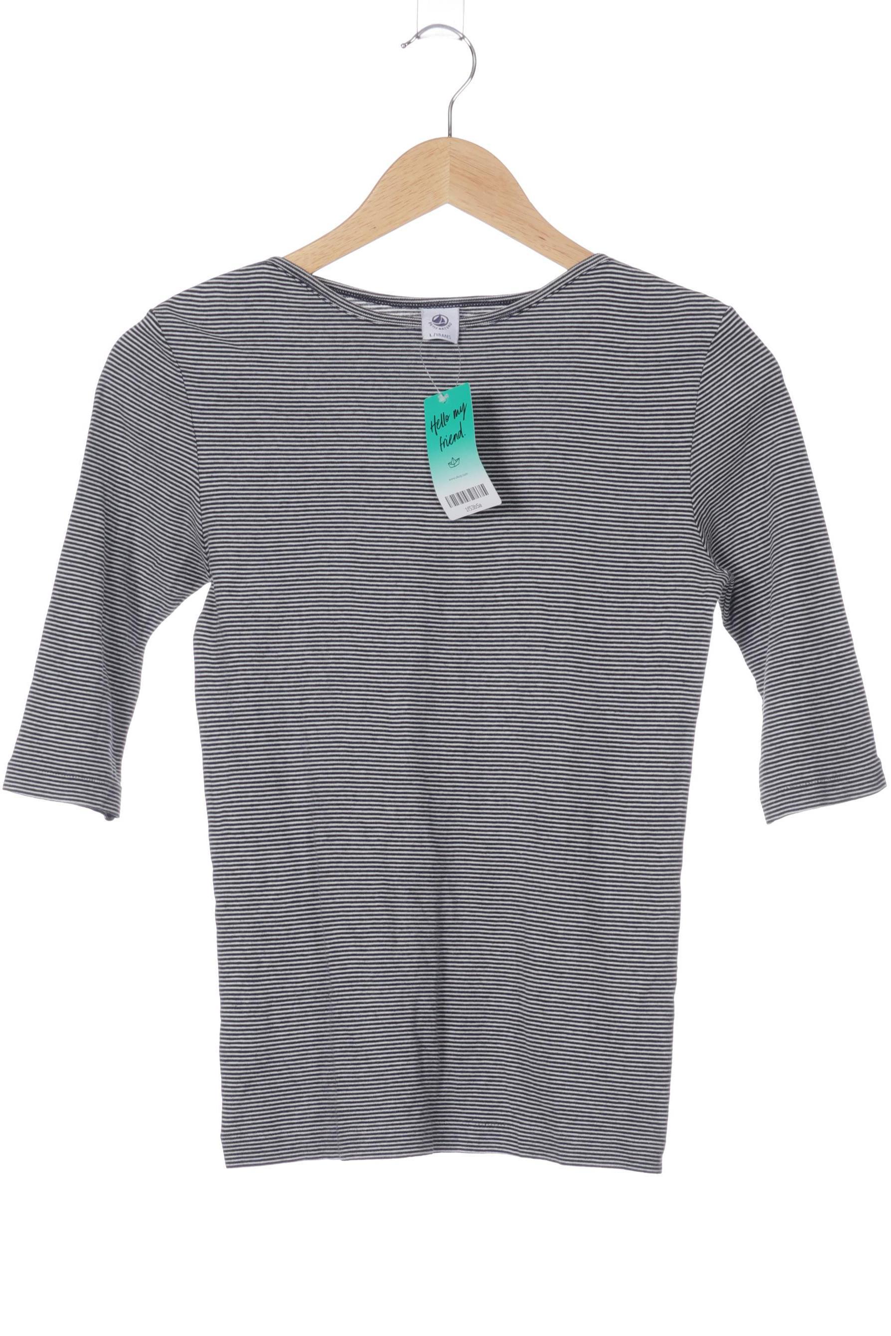 

Petit Bateau Damen Langarmshirt, schwarz, Gr.