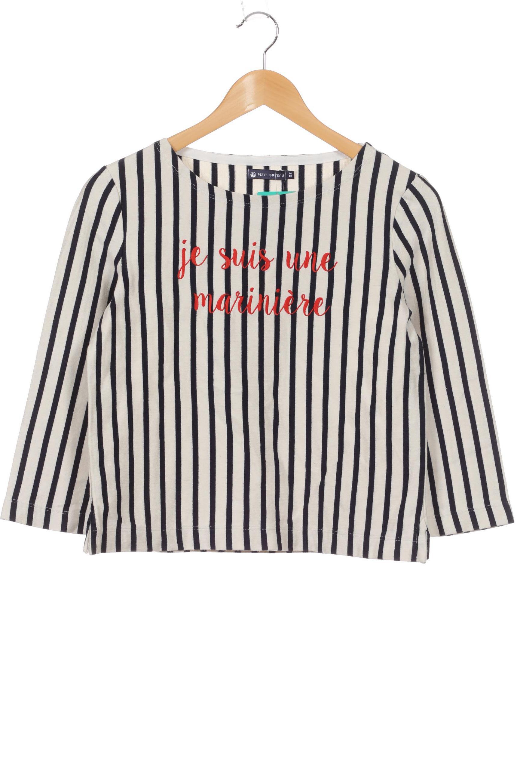 

Petit Bateau Damen Langarmshirt, blau, Gr.