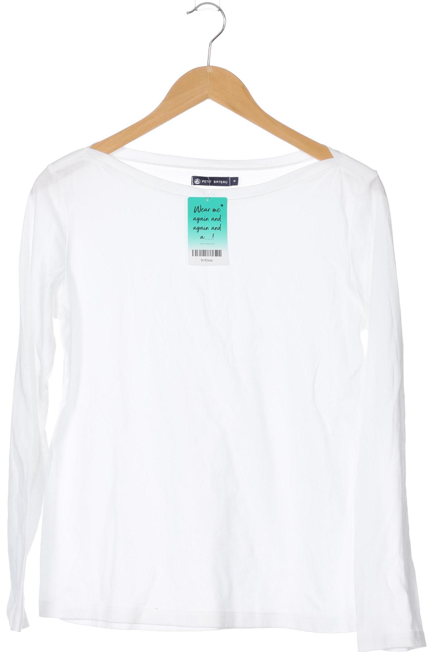 

Petit Bateau Damen Langarmshirt, weiß, Gr.