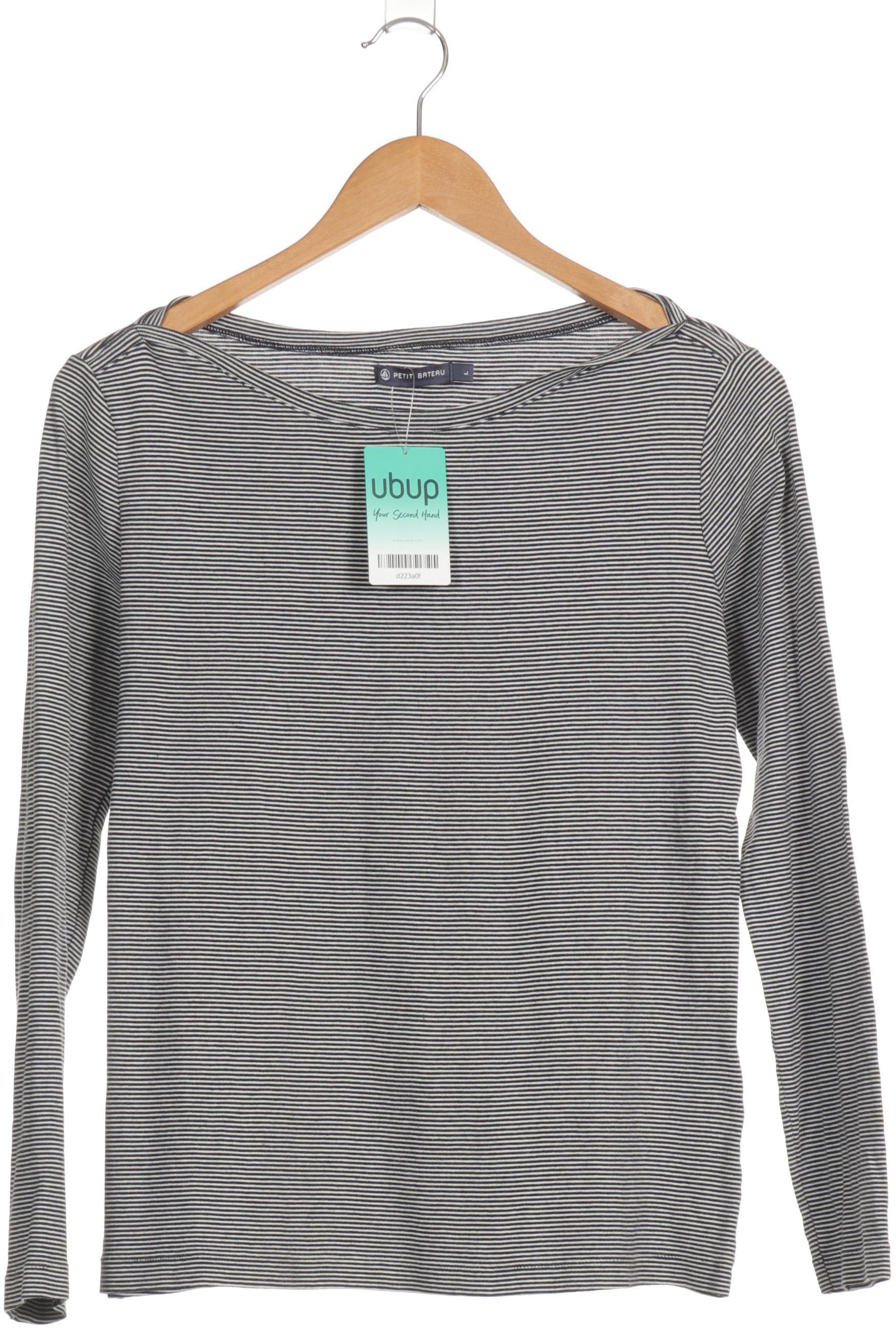 

Petit Bateau Damen Langarmshirt, blau, Gr.