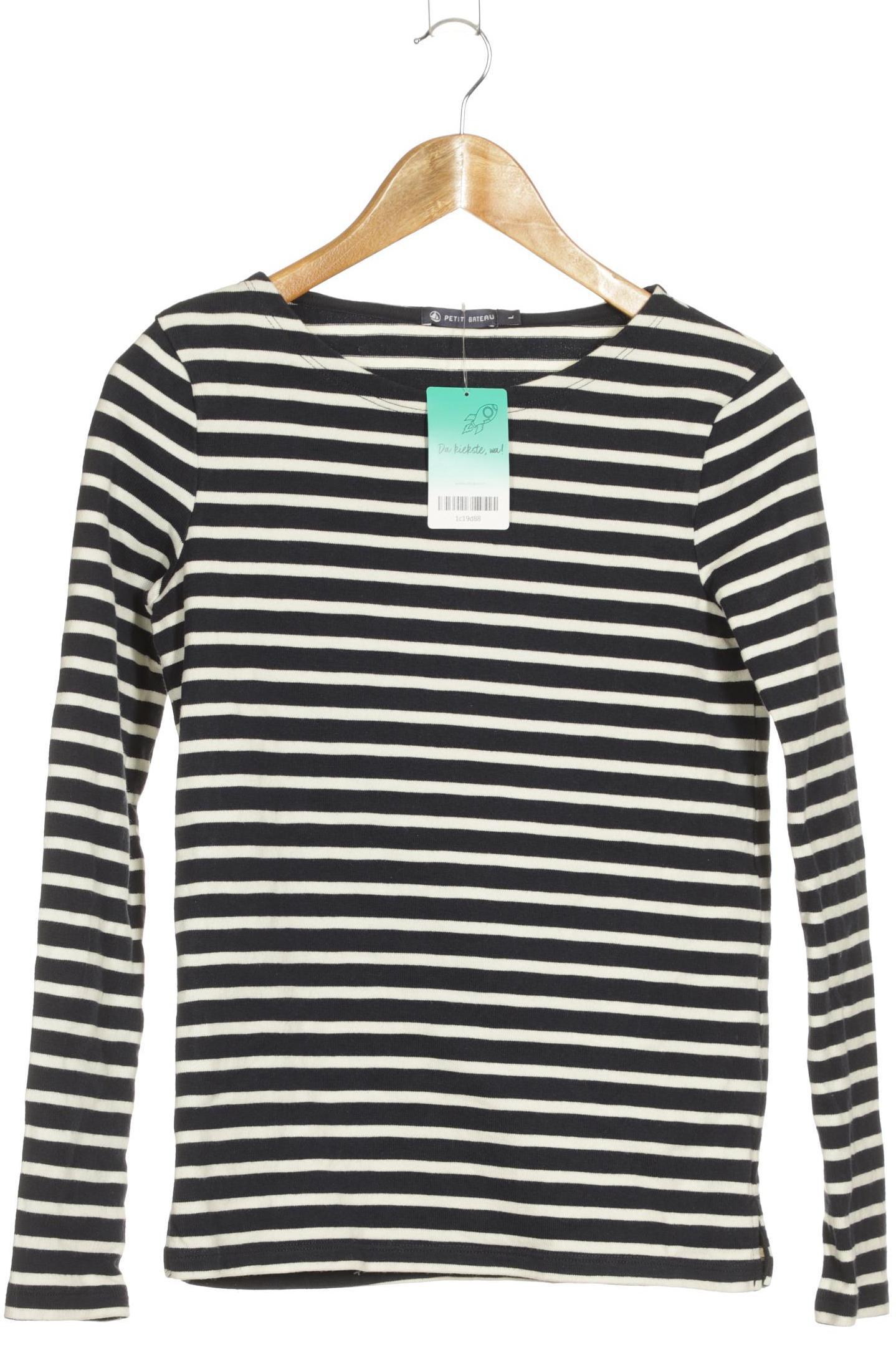 

Petit Bateau Damen Langarmshirt, blau, Gr.