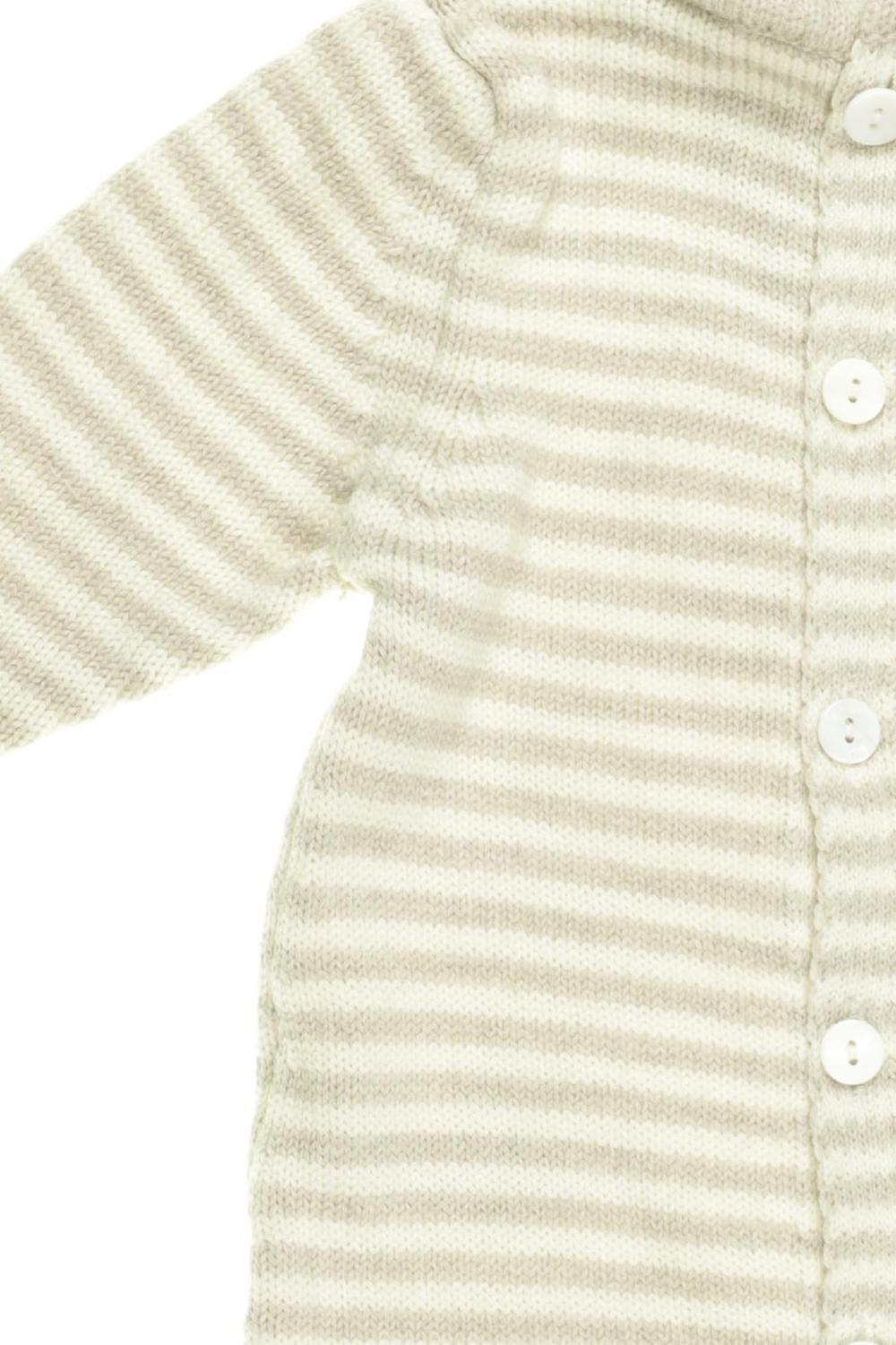 Thumbnail - Petit Bateau Jungen Strampler, beige, Gr. 56