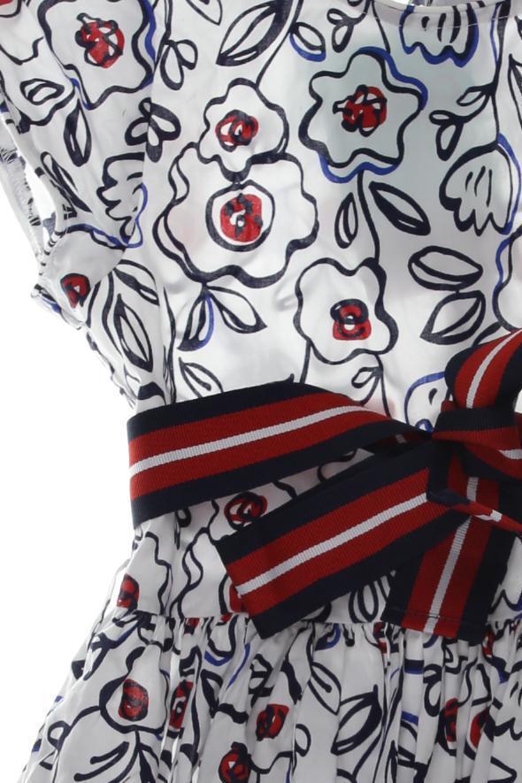 Thumbnail - Petit Bateau Mädchen Kleid, blau, Gr. 104