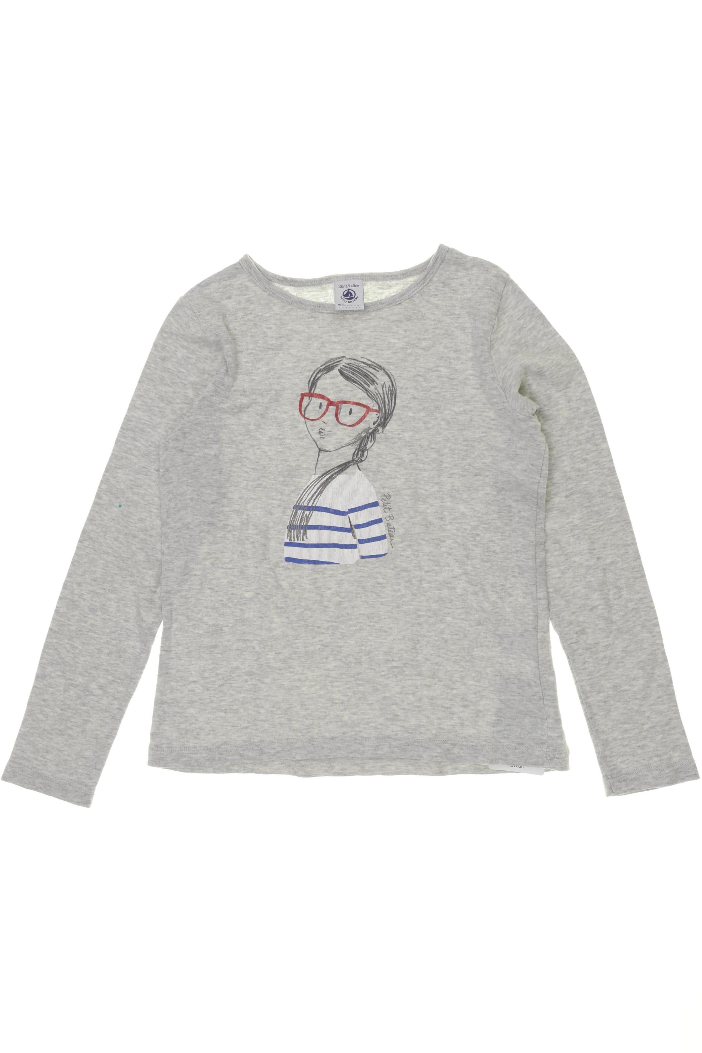 

Petit Bateau Mädchen Langarmshirt, grau, Gr. 140