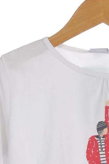 Thumbnail - Petit Bateau Mädchen Langarmshirt, weiß, Gr. 128