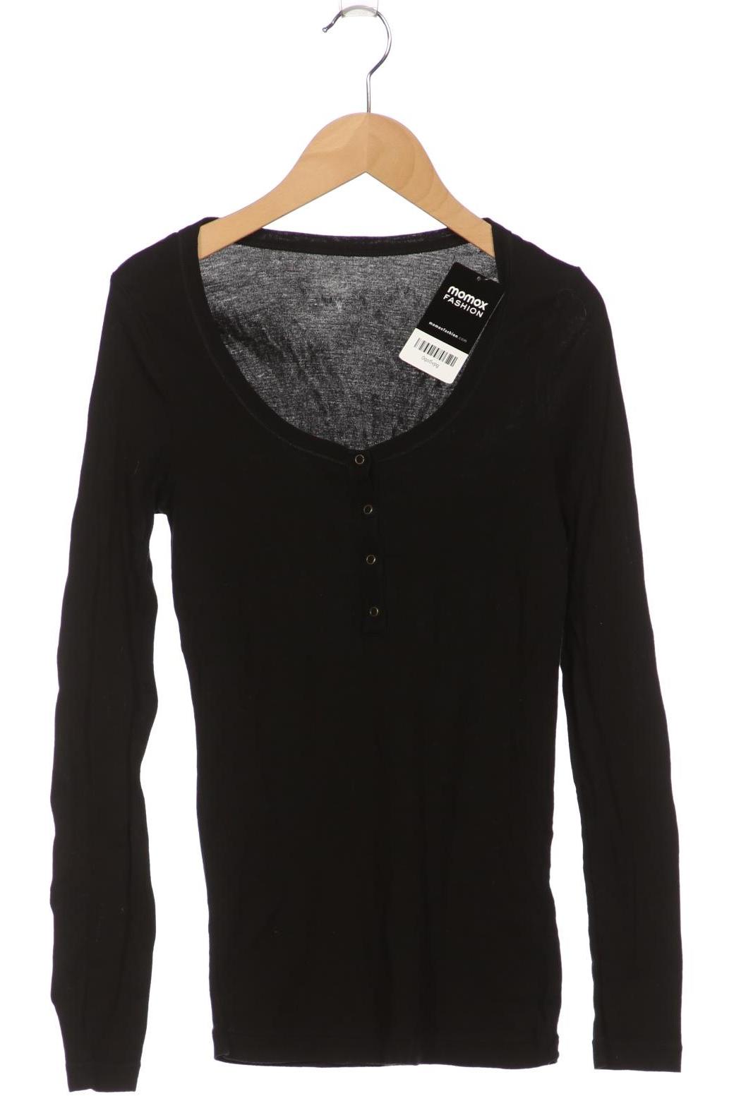 

Petit Bateau Damen Langarmshirt, schwarz, Gr. 34