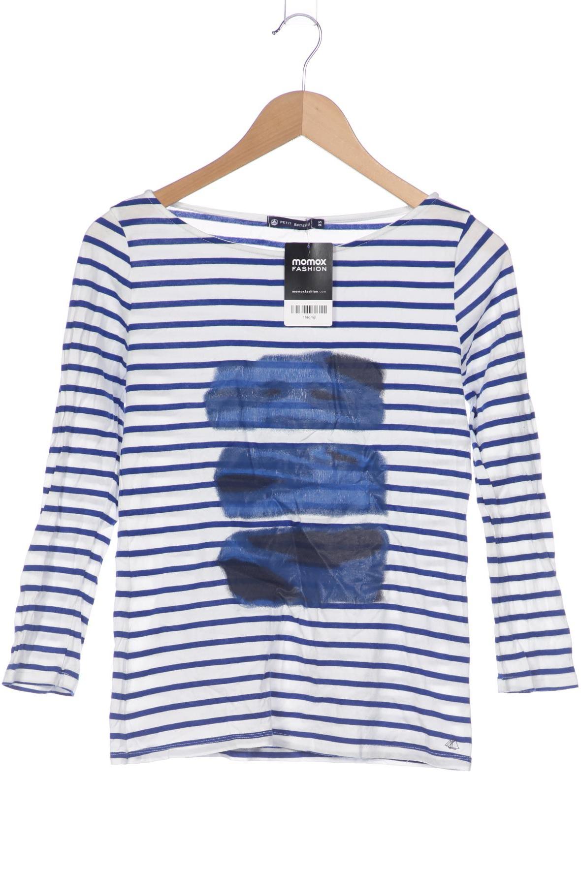 

Petit Bateau Damen Langarmshirt, weiß, Gr. 34