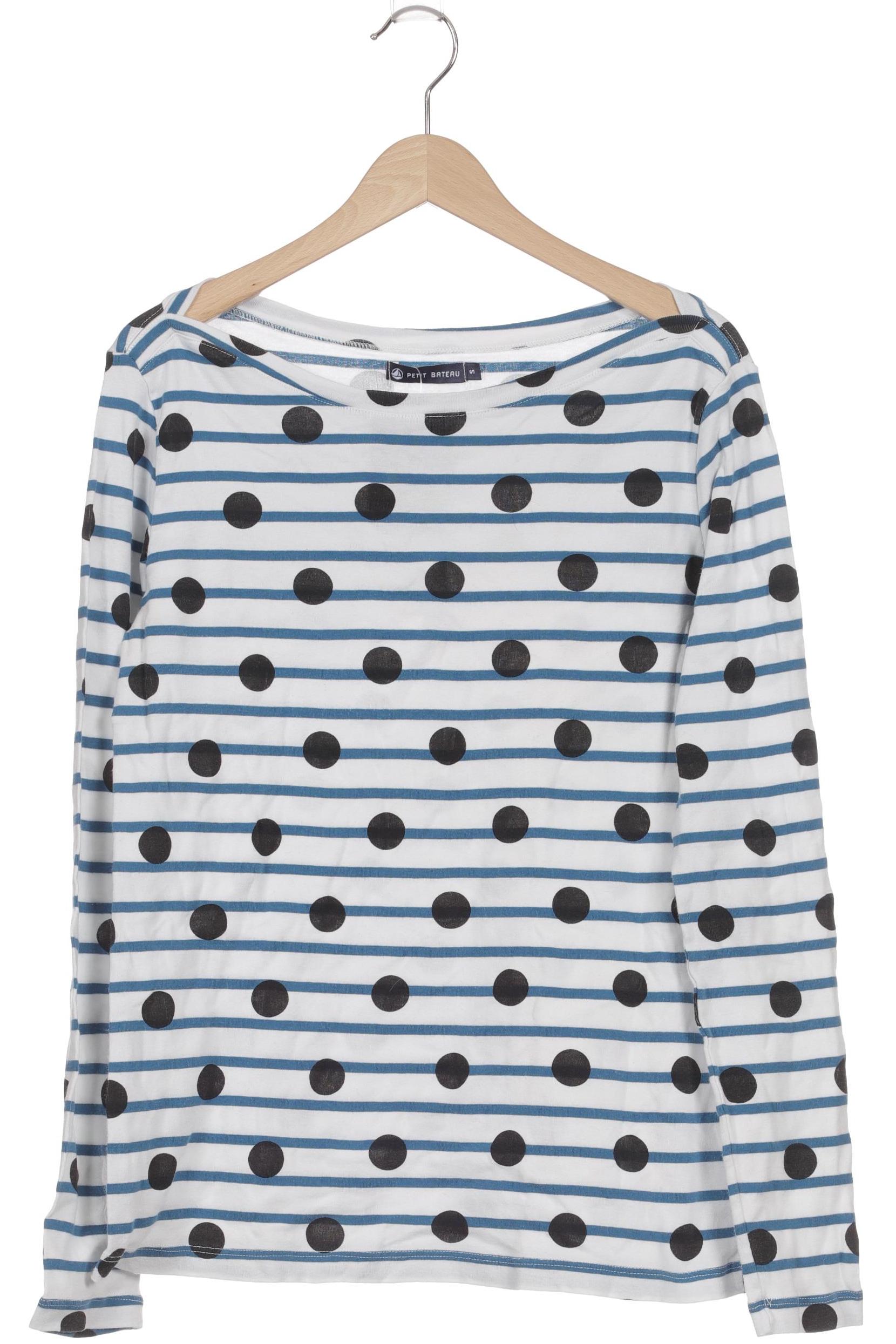 

Petit Bateau Damen Langarmshirt, blau, Gr.