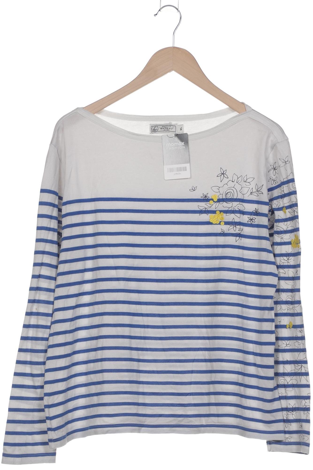 

Petit Bateau Damen Langarmshirt, blau, Gr. 44