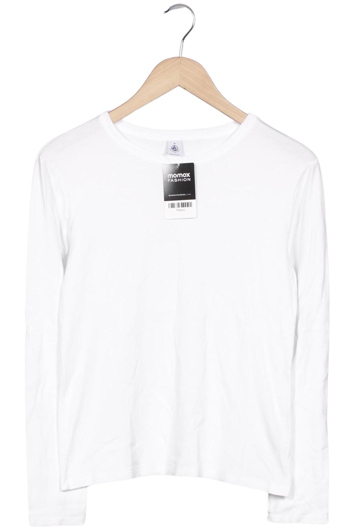 

Petit Bateau Damen Langarmshirt, weiß, Gr. 38
