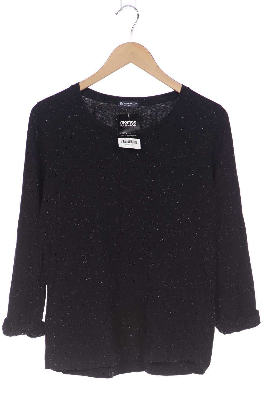 

Petit Bateau Damen Langarmshirt, schwarz, Gr. 38