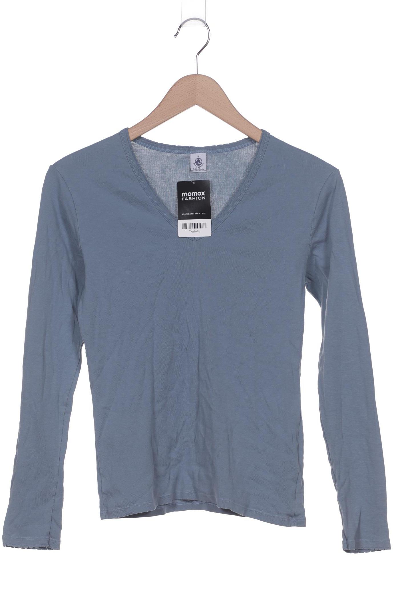 

Petit Bateau Damen Langarmshirt, blau, Gr. 38