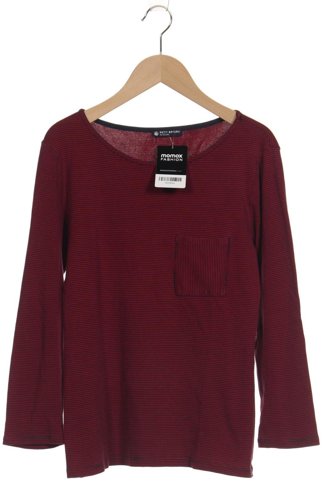 

Petit Bateau Damen Langarmshirt, bordeaux, Gr. 38